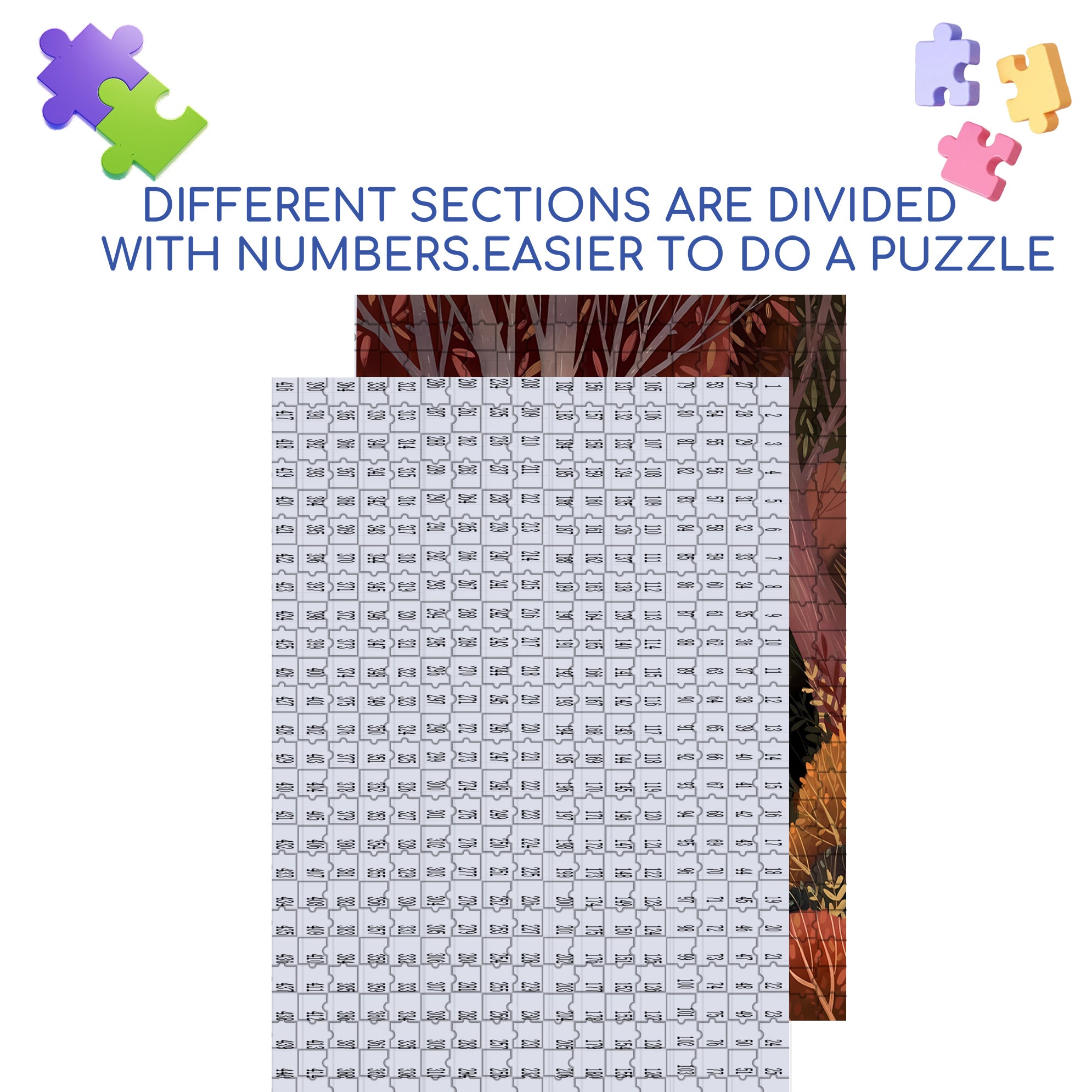 Field Gathering 500pcs/1000pcs Jigsaw Puzzle, Scratch-Resistant, Interactive Family Game & Brain-Boosting DIY Decor, Perfect for Halloween, Christmas & New Year Gifts, Family Puzzle Game