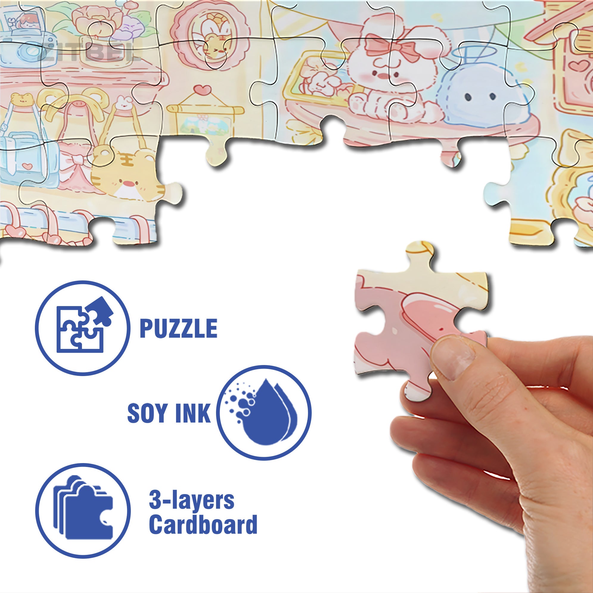 Fitting Room 500pcs/1000pcs Jigsaw Puzzle, Scratch-Resistant, Interactive Family Game & Brain-Boosting DIY Decor, Perfect for Halloween, Christmas & New Year Gifts, Family Puzzle Game