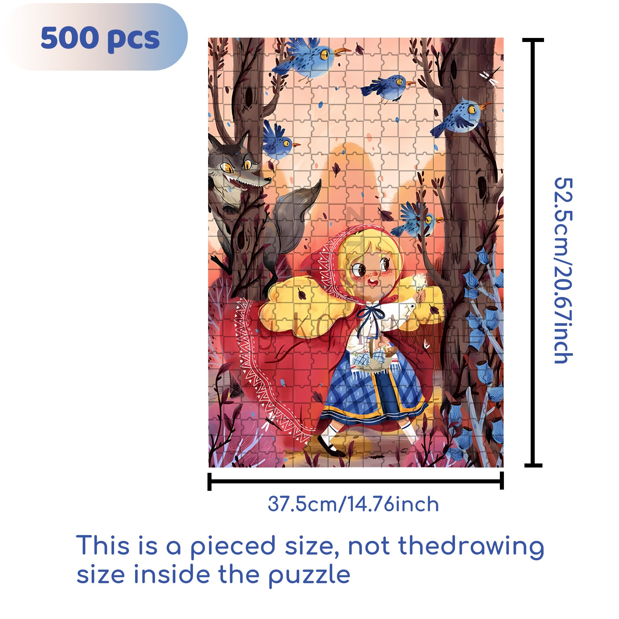Forest Maiden 500pcs/1000pcs Jigsaw Puzzle, Scratch-Resistant, Interactive Family Game & Brain-Boosting DIY Decor, Perfect for Halloween, Christmas & New Year Gifts, Family Puzzle Game