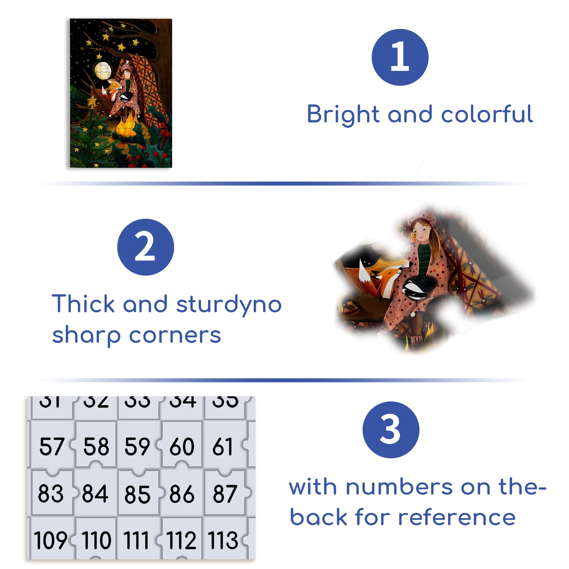 Forest Night 500pcs/1000pcs Jigsaw Puzzle, Scratch-Resistant, Interactive Family Game & Brain-Boosting DIY Decor, Perfect for Halloween, Christmas & New Year Gifts, Family Puzzle Game