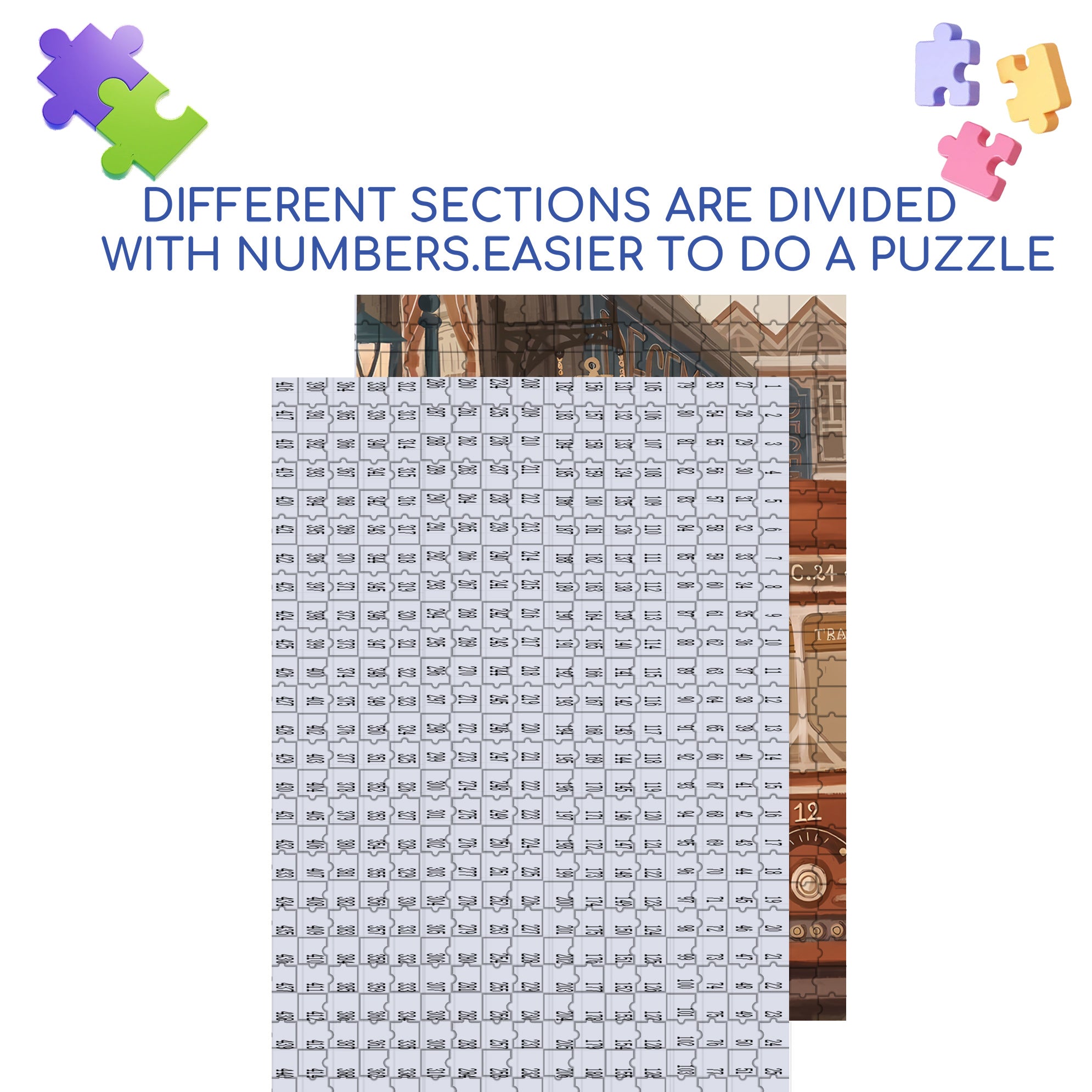 Get Off 500pcs/1000pcs Jigsaw Puzzle, Scratch-Resistant, Interactive Family Game & Brain-Boosting DIY Decor, Perfect for Halloween, Christmas & New Year Gifts, Family Puzzle Game