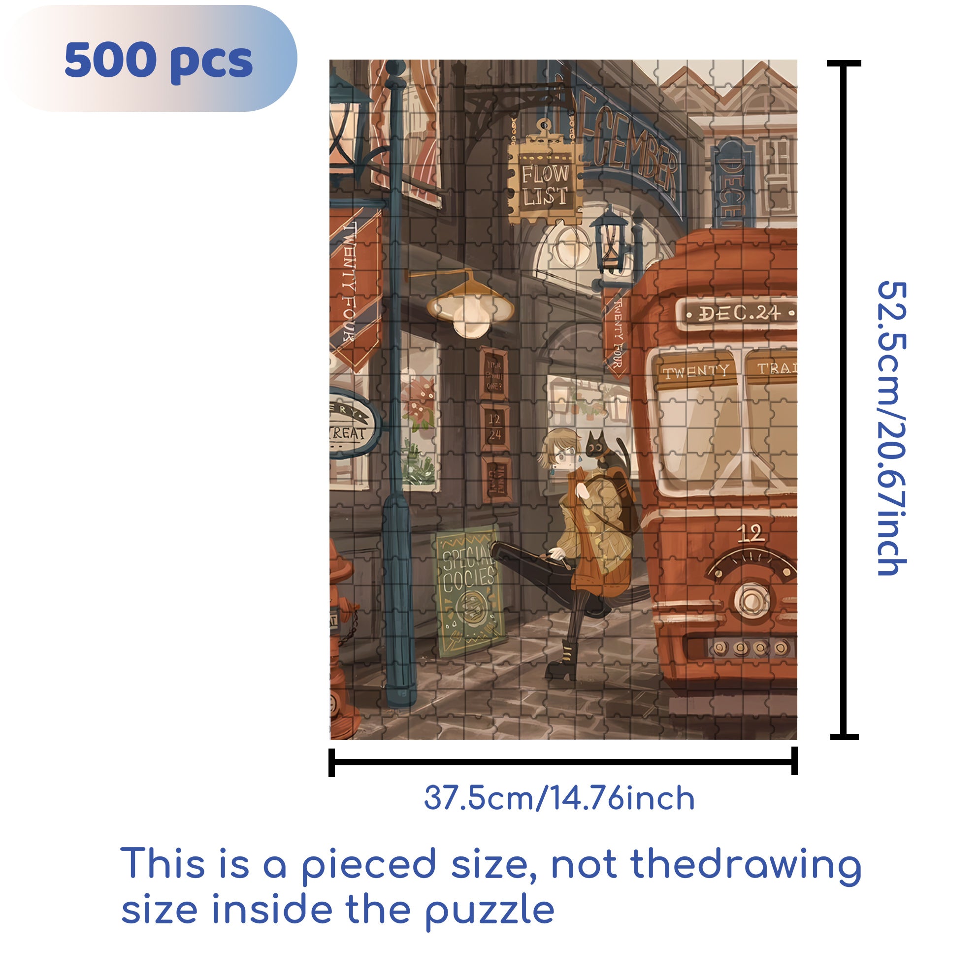 Get Off 500pcs/1000pcs Jigsaw Puzzle, Scratch-Resistant, Interactive Family Game & Brain-Boosting DIY Decor, Perfect for Halloween, Christmas & New Year Gifts, Family Puzzle Game