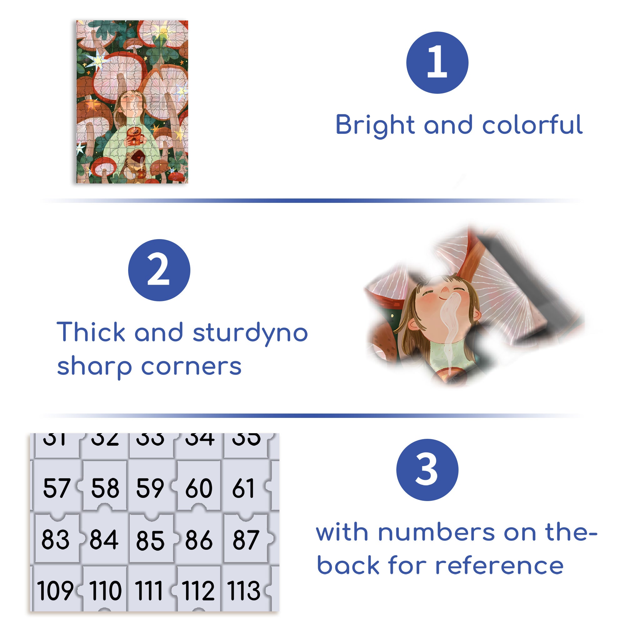 Hello March 500pcs/1000pcs Jigsaw Puzzle, Scratch-Resistant, Interactive Family Game & Brain-Boosting DIY Decor, Perfect for Halloween, Christmas & New Year Gifts, Family Puzzle Game