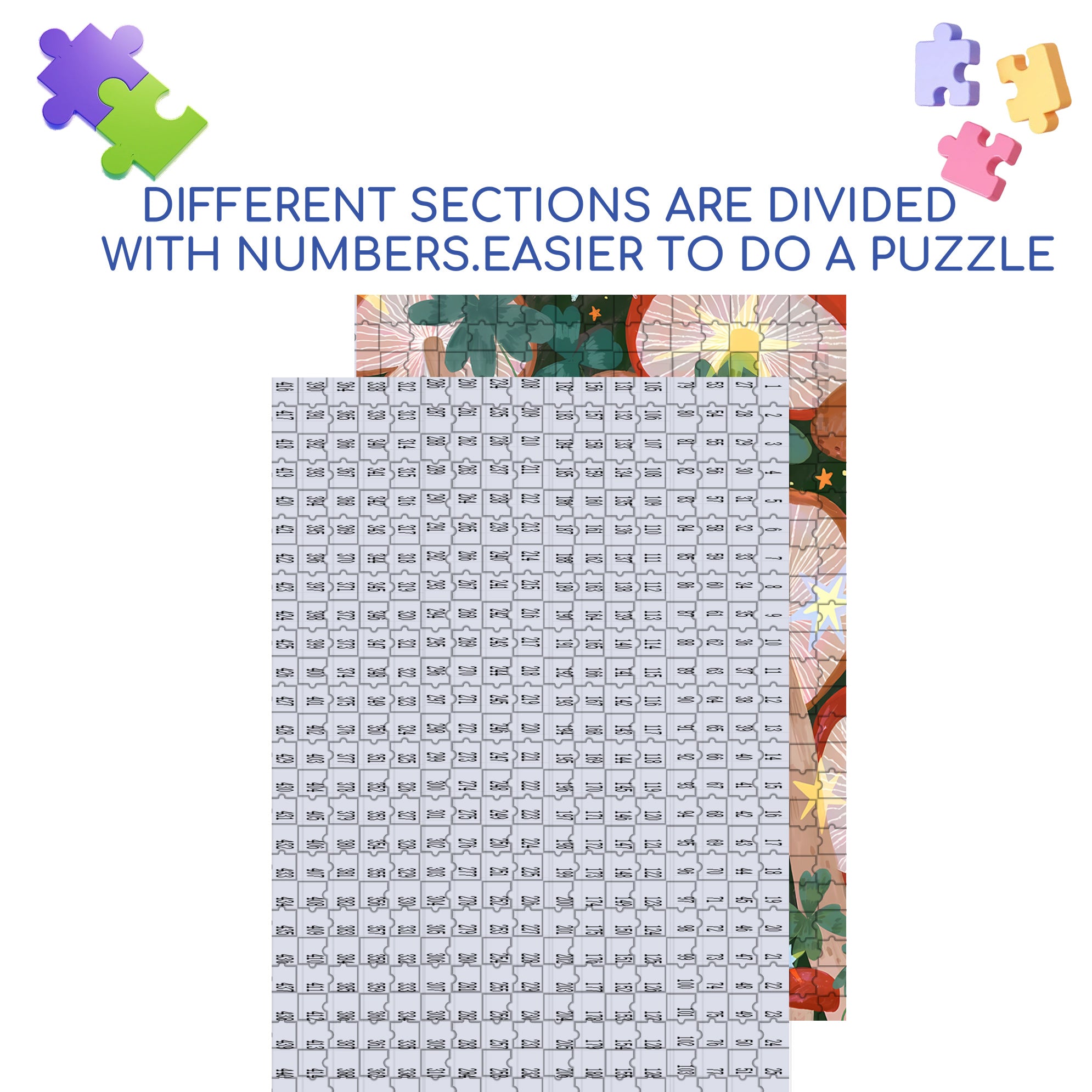 Hello March 500pcs/1000pcs Jigsaw Puzzle, Scratch-Resistant, Interactive Family Game & Brain-Boosting DIY Decor, Perfect for Halloween, Christmas & New Year Gifts, Family Puzzle Game