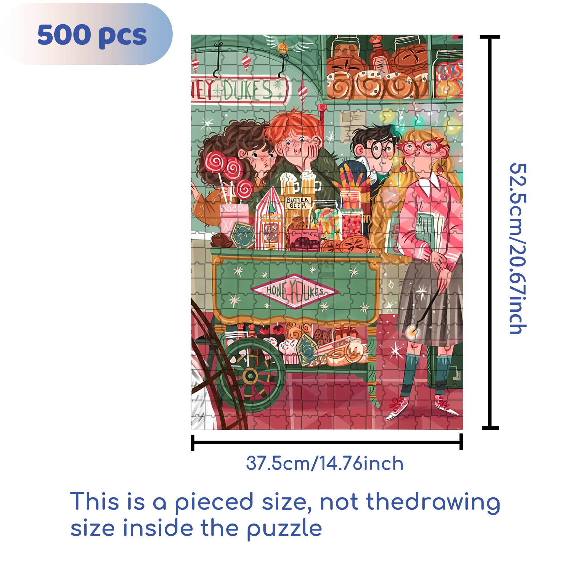 Honey Dukes 500pcs/1000pcs Jigsaw Puzzle, Scratch-Resistant, Interactive Family Game & Brain-Boosting DIY Decor, Perfect for Halloween, Christmas & New Year Gifts, Family Puzzle Game