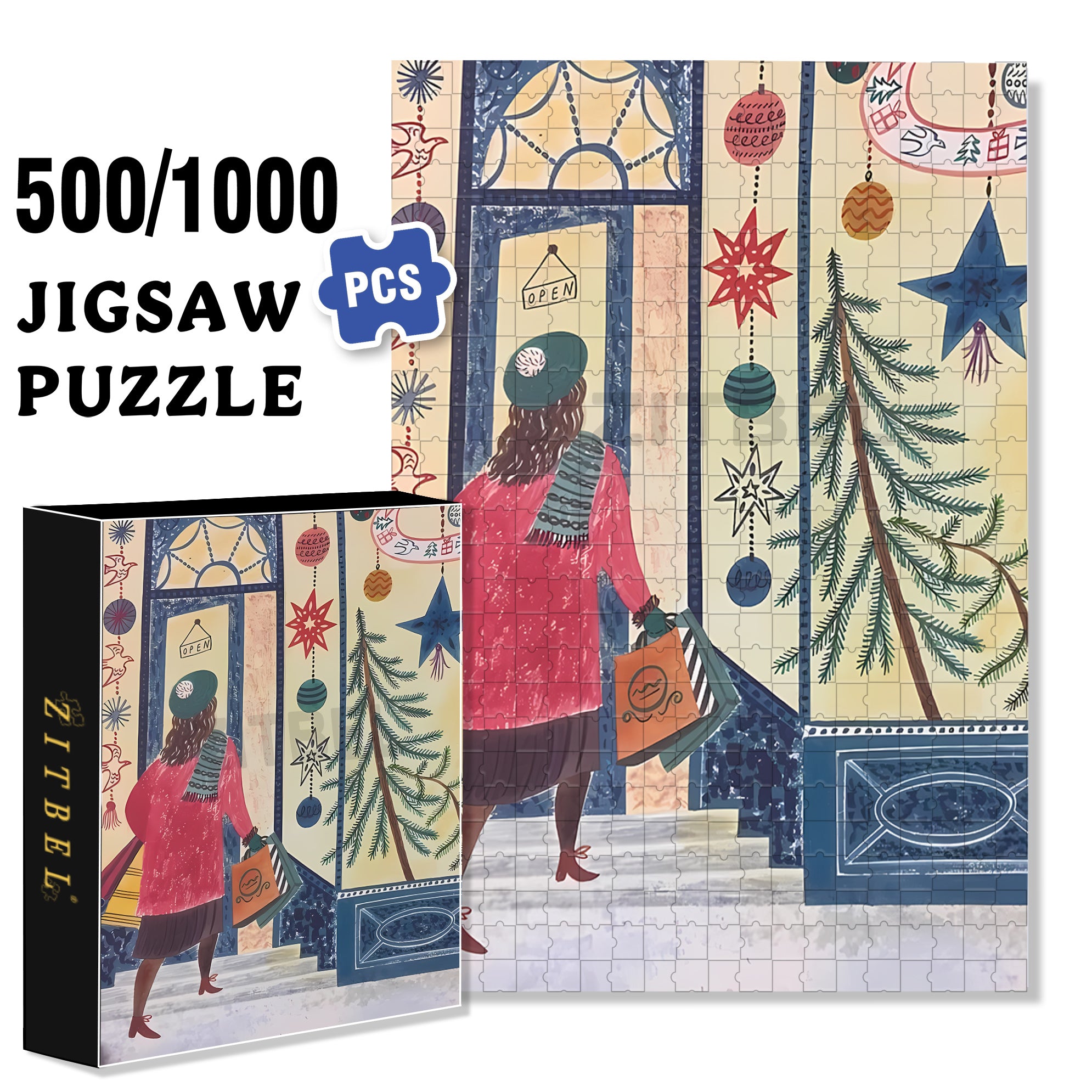 In Operation 500pcs/1000pcs Jigsaw Puzzle, Scratch-Resistant, Interactive Family Game & Brain-Boosting DIY Decor, Perfect for Halloween, Christmas & New Year Gifts, Family Puzzle Game