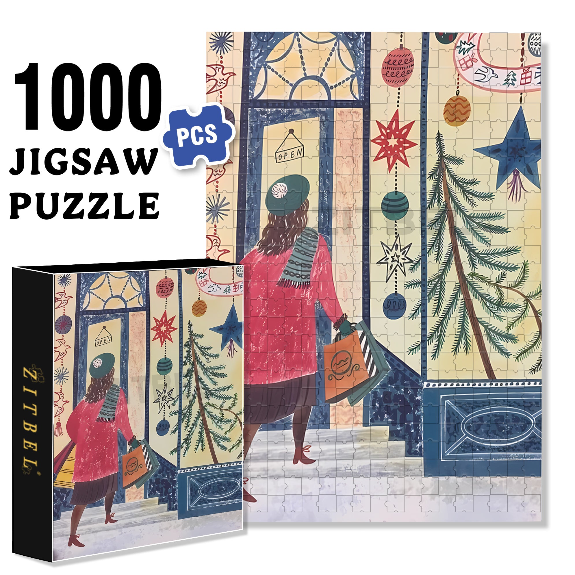 In Operation 500pcs/1000pcs Jigsaw Puzzle, Scratch-Resistant, Interactive Family Game & Brain-Boosting DIY Decor, Perfect for Halloween, Christmas & New Year Gifts, Family Puzzle Game