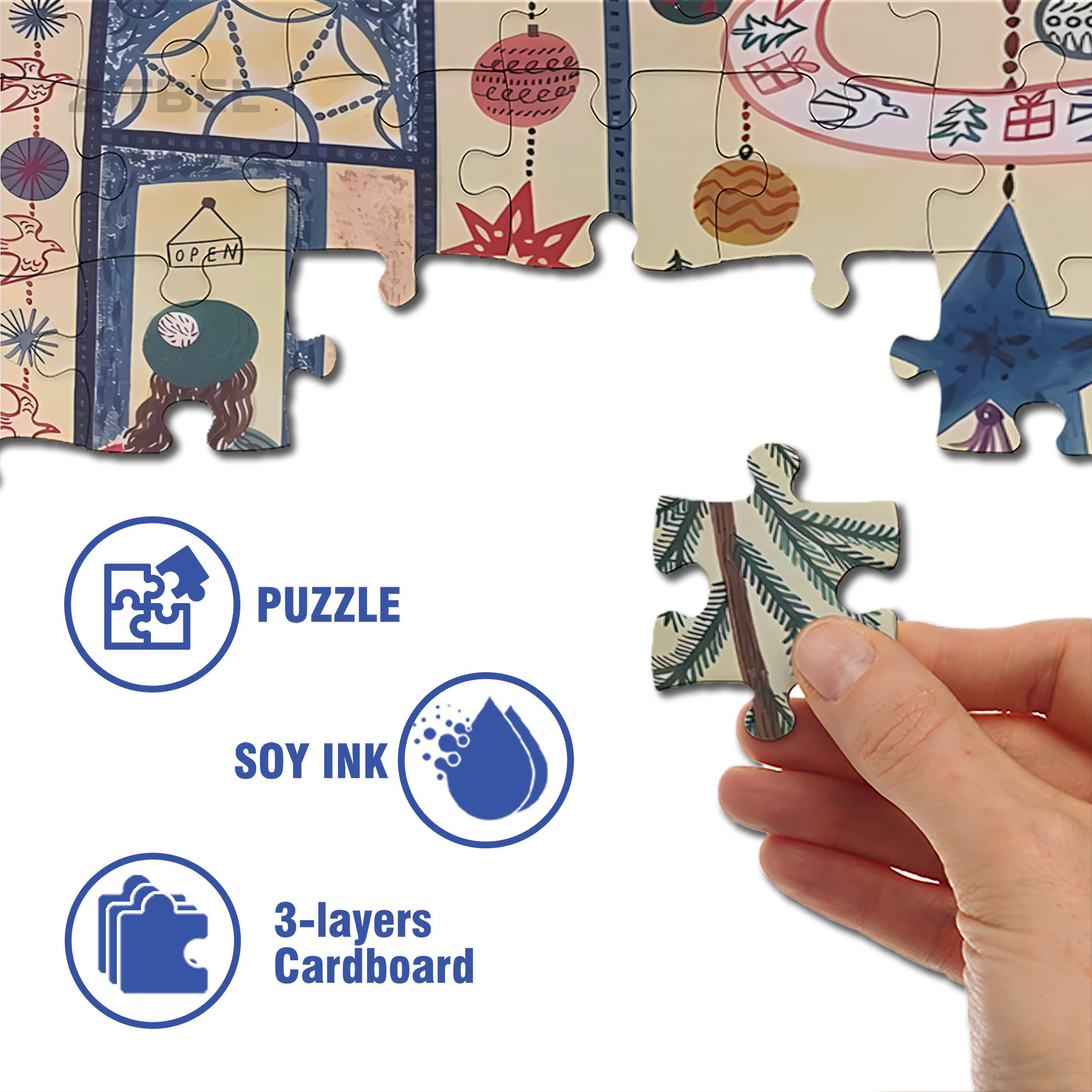 In Operation 500pcs/1000pcs Jigsaw Puzzle, Scratch-Resistant, Interactive Family Game & Brain-Boosting DIY Decor, Perfect for Halloween, Christmas & New Year Gifts, Family Puzzle Game