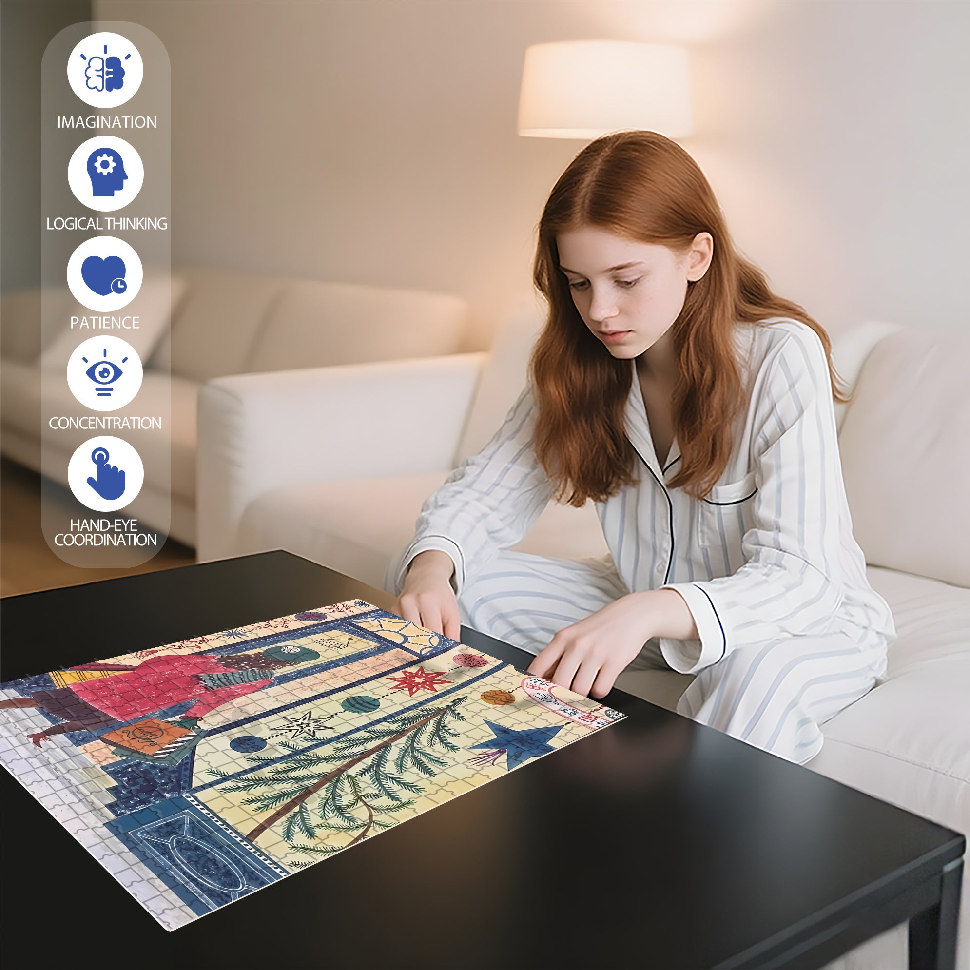 In Operation 500pcs/1000pcs Jigsaw Puzzle, Scratch-Resistant, Interactive Family Game & Brain-Boosting DIY Decor, Perfect for Halloween, Christmas & New Year Gifts, Family Puzzle Game