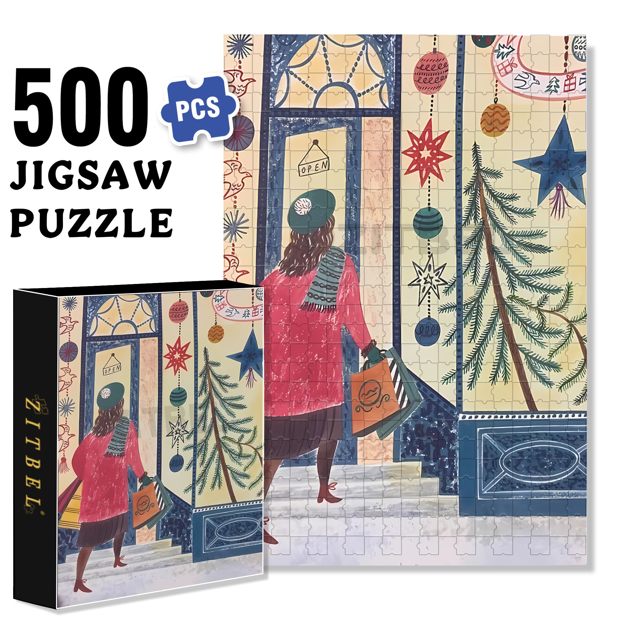In Operation 500pcs/1000pcs Jigsaw Puzzle, Scratch-Resistant, Interactive Family Game & Brain-Boosting DIY Decor, Perfect for Halloween, Christmas & New Year Gifts, Family Puzzle Game