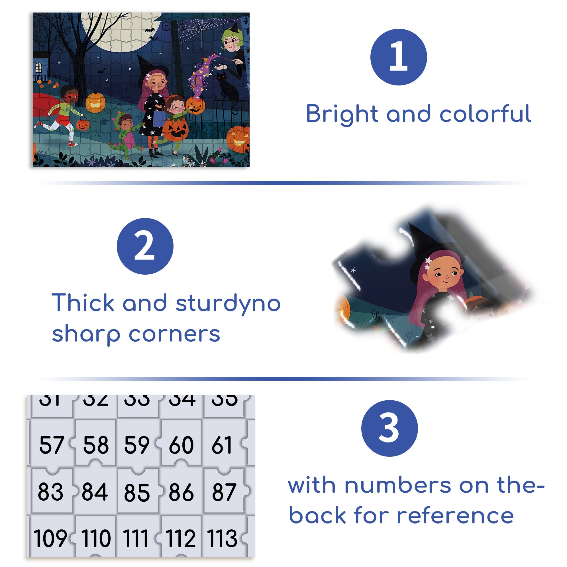 Lindsay Dale 500pcs/1000pcs Jigsaw Puzzle, Scratch-Resistant, Interactive Family Game & Brain-Boosting DIY Decor, Perfect for Halloween, Christmas & New Year Gifts, Family Puzzle Game