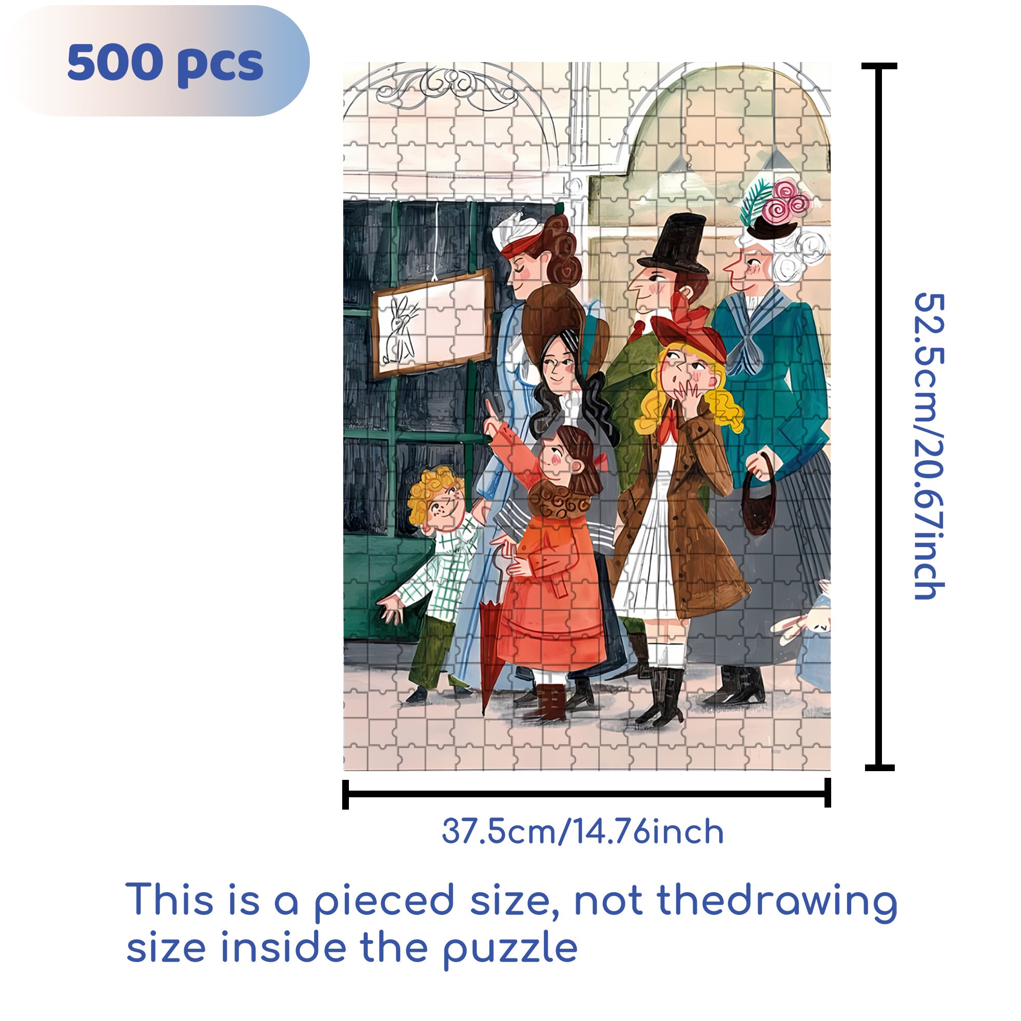 Line Up 500pcs/1000pcs Jigsaw Puzzle, Scratch-Resistant, Interactive Family Game & Brain-Boosting DIY Decor, Perfect for Halloween, Christmas & New Year Gifts, Family Puzzle Game