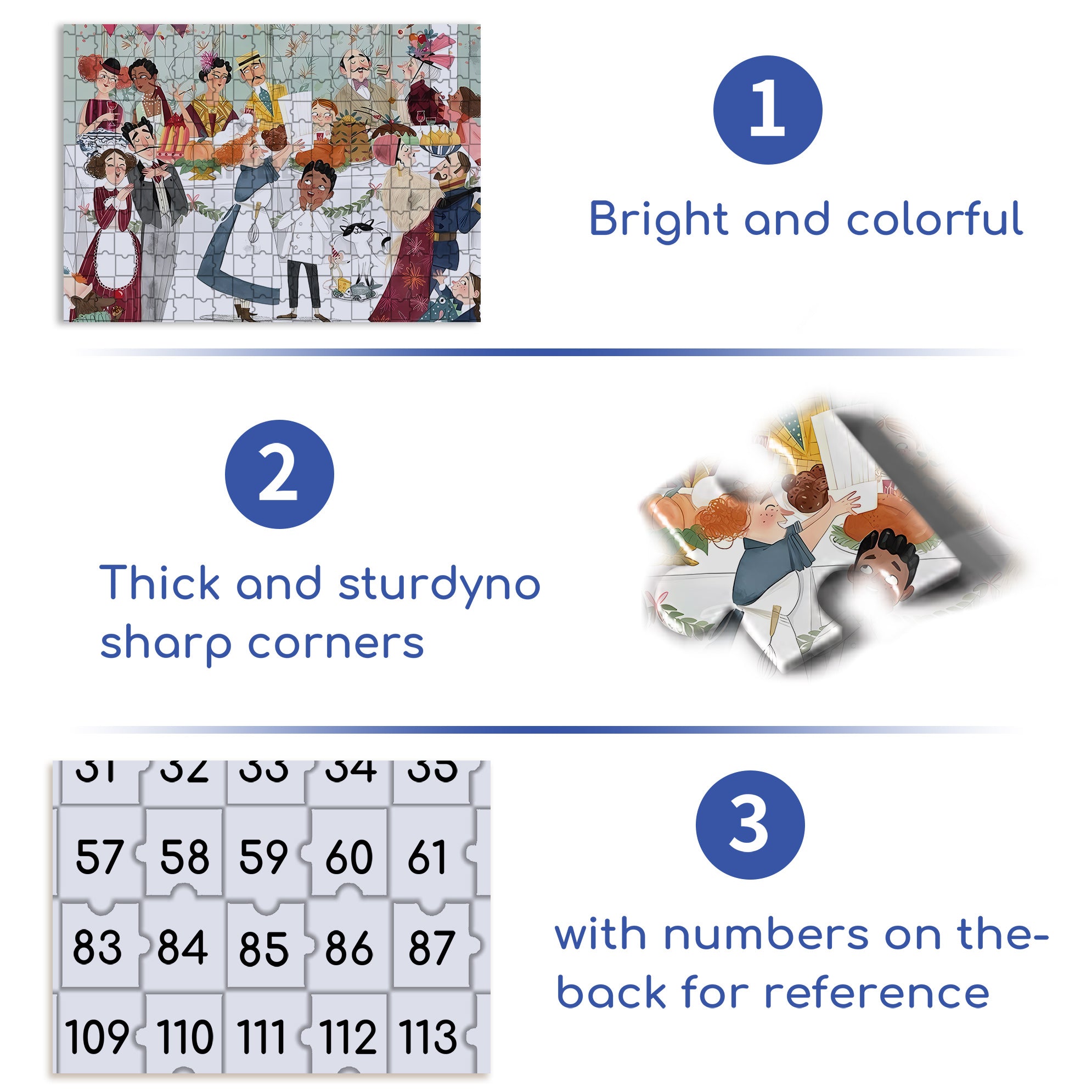 Little Chef 500pcs/1000pcs Jigsaw Puzzle, Scratch-Resistant, Interactive Family Game & Brain-Boosting DIY Decor, Perfect for Halloween, Christmas & New Year Gifts, Family Puzzle Game