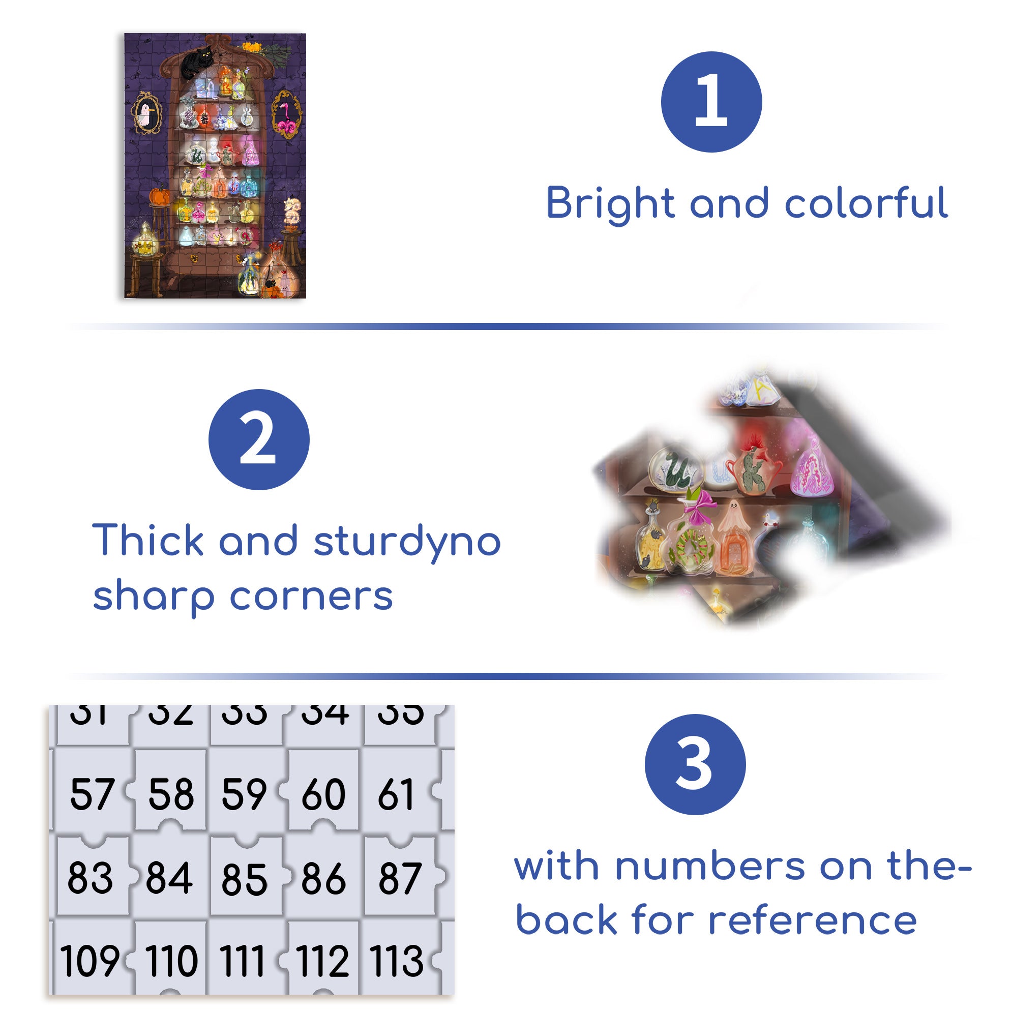 Magic Bottle 500pcs/1000pcs Jigsaw Puzzle, Scratch-Resistant, Interactive Family Game & Brain-Boosting DIY Decor, Perfect for Halloween, Christmas & New Year Gifts, Family Puzzle Game