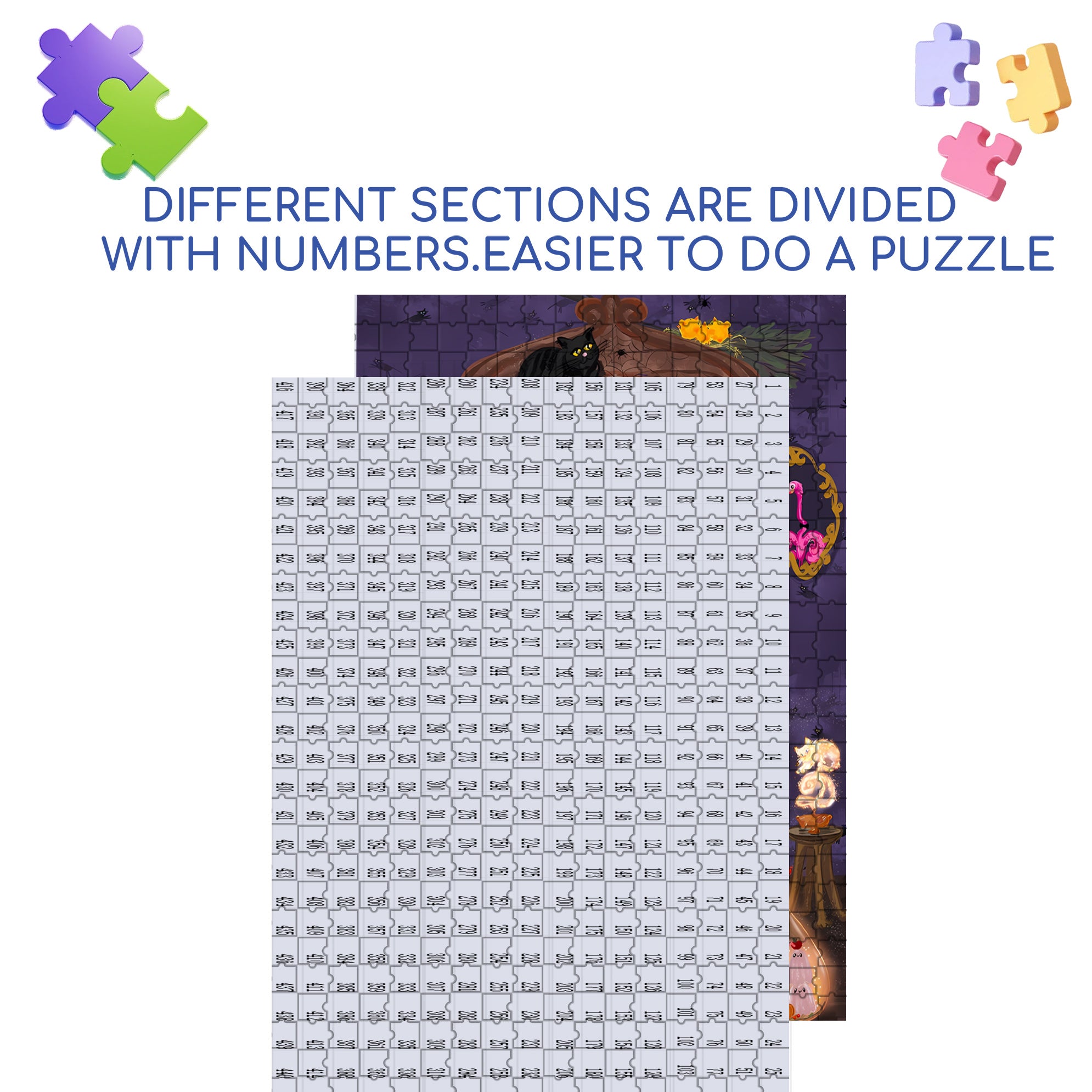 Magic Bottle 500pcs/1000pcs Jigsaw Puzzle, Scratch-Resistant, Interactive Family Game & Brain-Boosting DIY Decor, Perfect for Halloween, Christmas & New Year Gifts, Family Puzzle Game