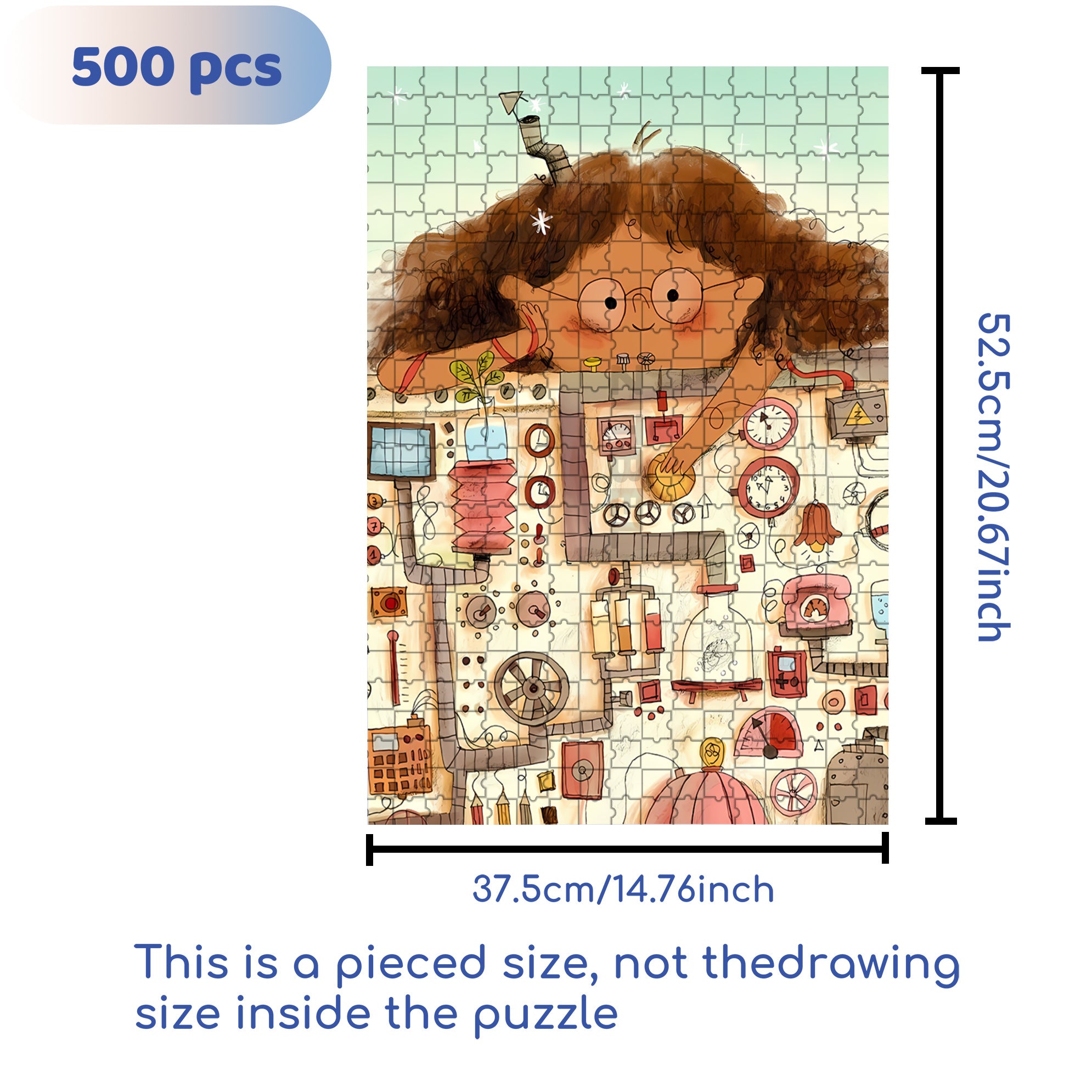 Mechanician 500pcs/1000pcs Jigsaw Puzzle, Scratch-Resistant, Interactive Family Game & Brain-Boosting DIY Decor, Perfect for Halloween, Christmas & New Year Gifts, Family Puzzle Game