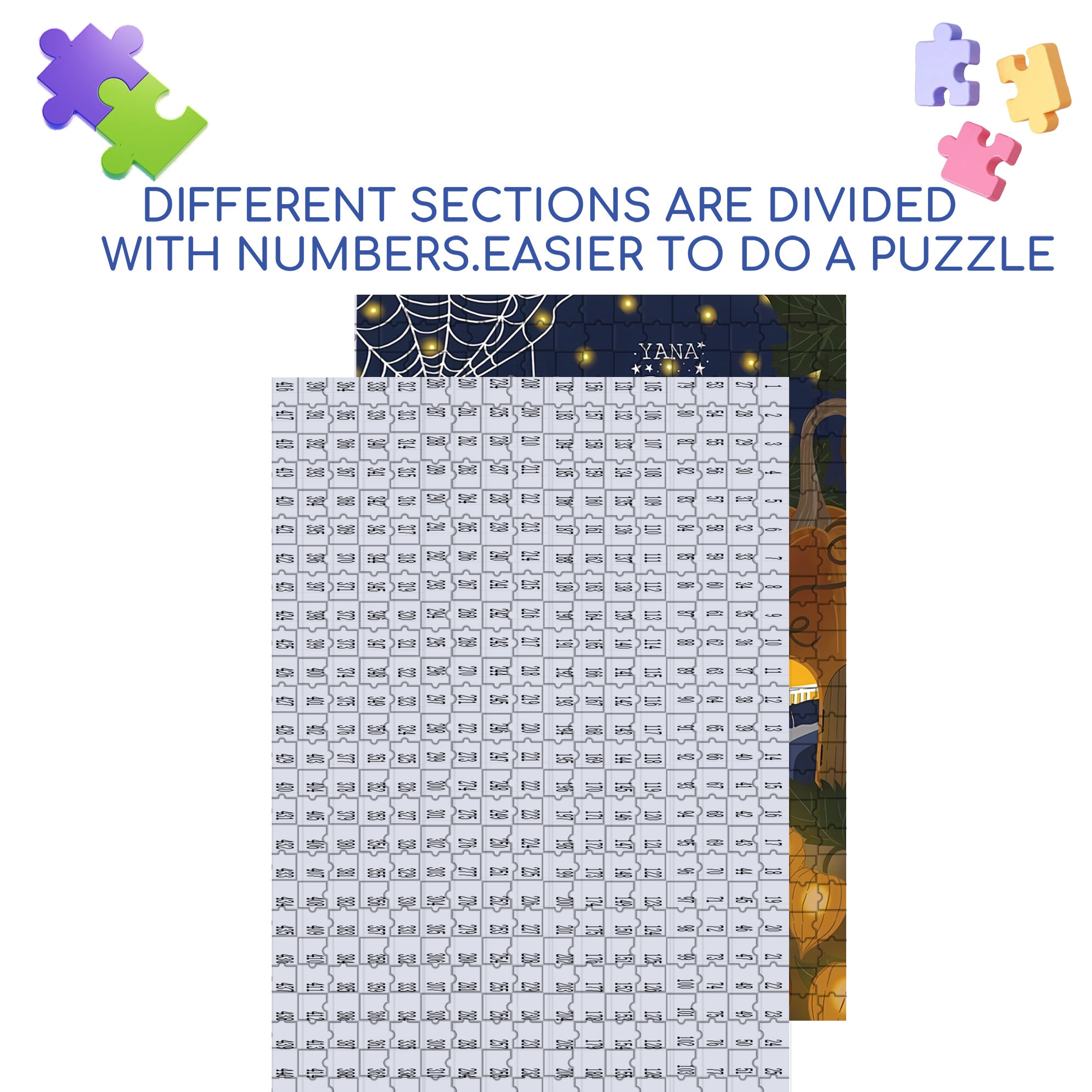 Mr. Hedgehog 500pcs/1000pcs Jigsaw Puzzle, Scratch-Resistant, Interactive Family Game & Brain-Boosting DIY Decor, Perfect for Halloween, Christmas & New Year Gifts, Family Puzzle Game