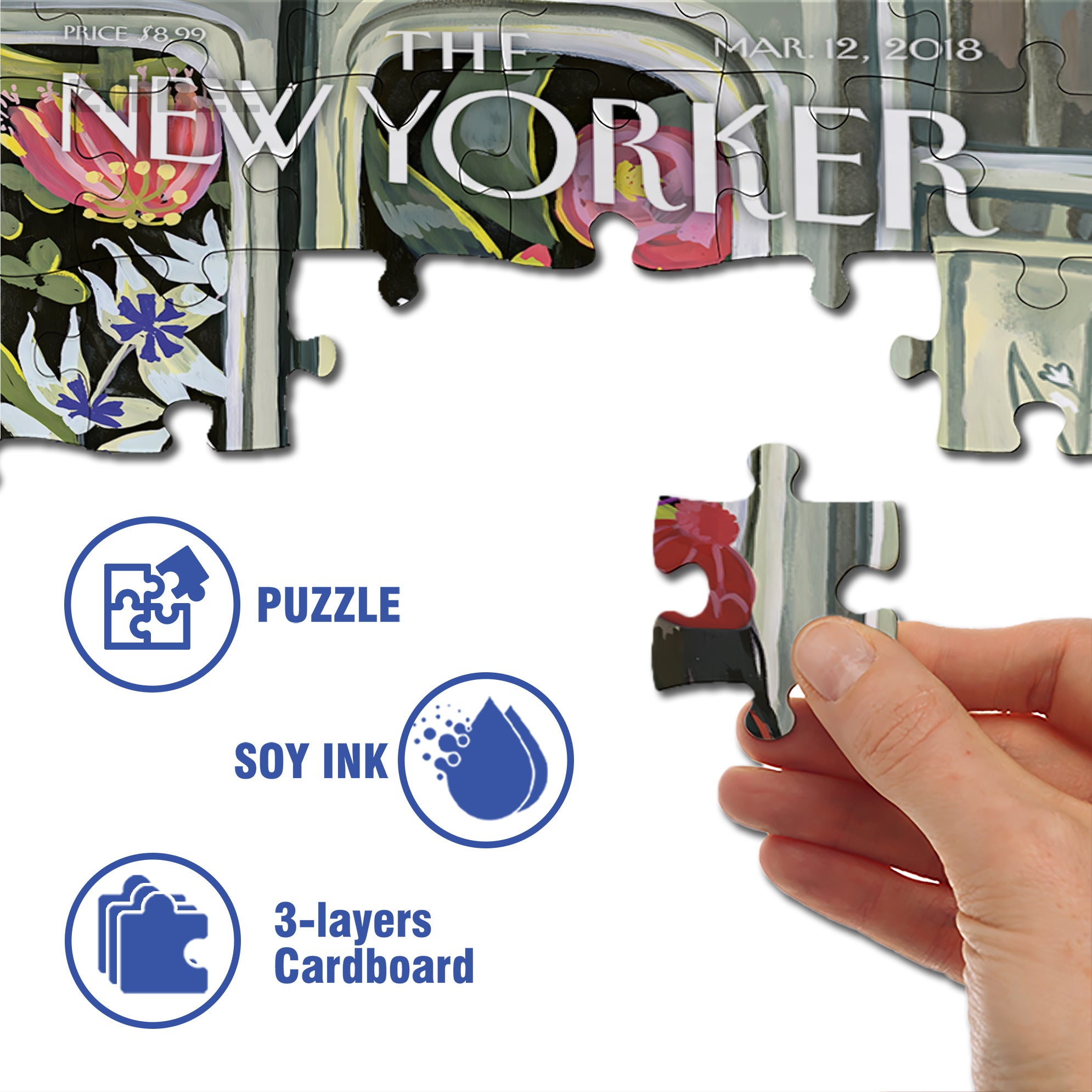 Next Stop Spring 500pcs/1000pcs Jigsaw Puzzle, Scratch-Resistant, Interactive Family Game & Brain-Boosting DIY Decor, Perfect for Halloween, Christmas & New Year Gifts, Family Puzzle Game