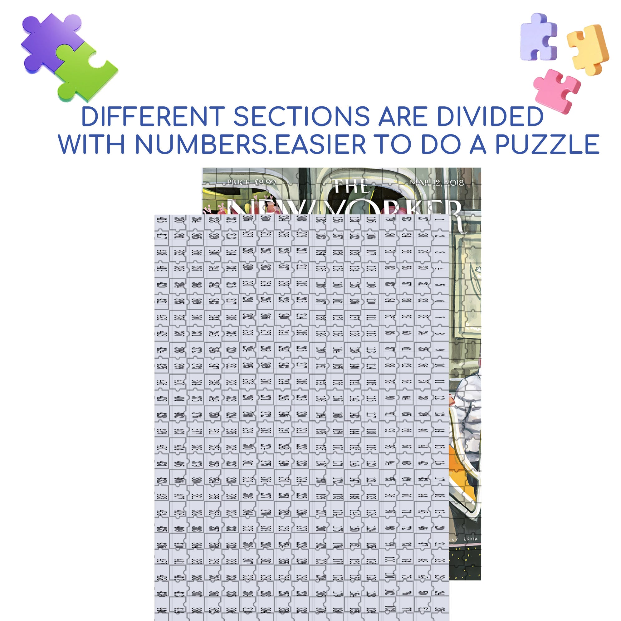 Next Stop Spring 500pcs/1000pcs Jigsaw Puzzle, Scratch-Resistant, Interactive Family Game & Brain-Boosting DIY Decor, Perfect for Halloween, Christmas & New Year Gifts, Family Puzzle Game