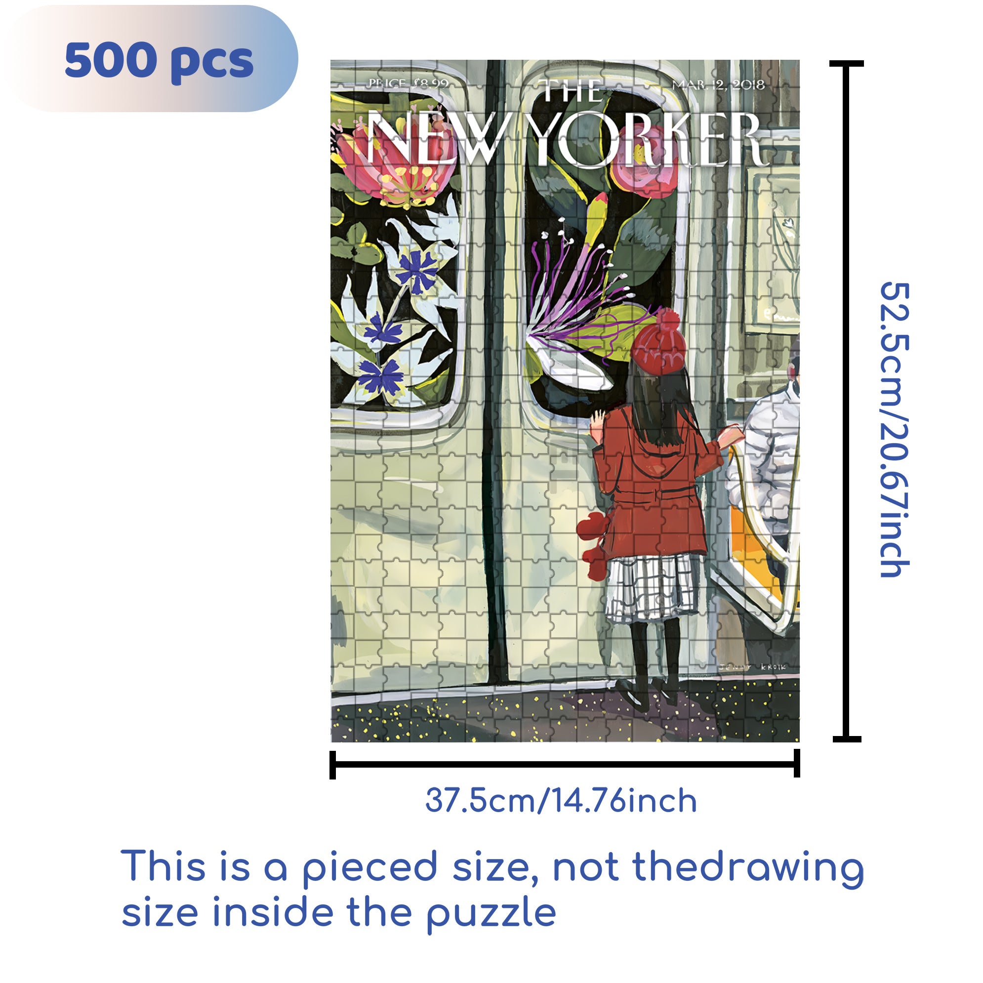 Next Stop Spring 500pcs/1000pcs Jigsaw Puzzle, Scratch-Resistant, Interactive Family Game & Brain-Boosting DIY Decor, Perfect for Halloween, Christmas & New Year Gifts, Family Puzzle Game