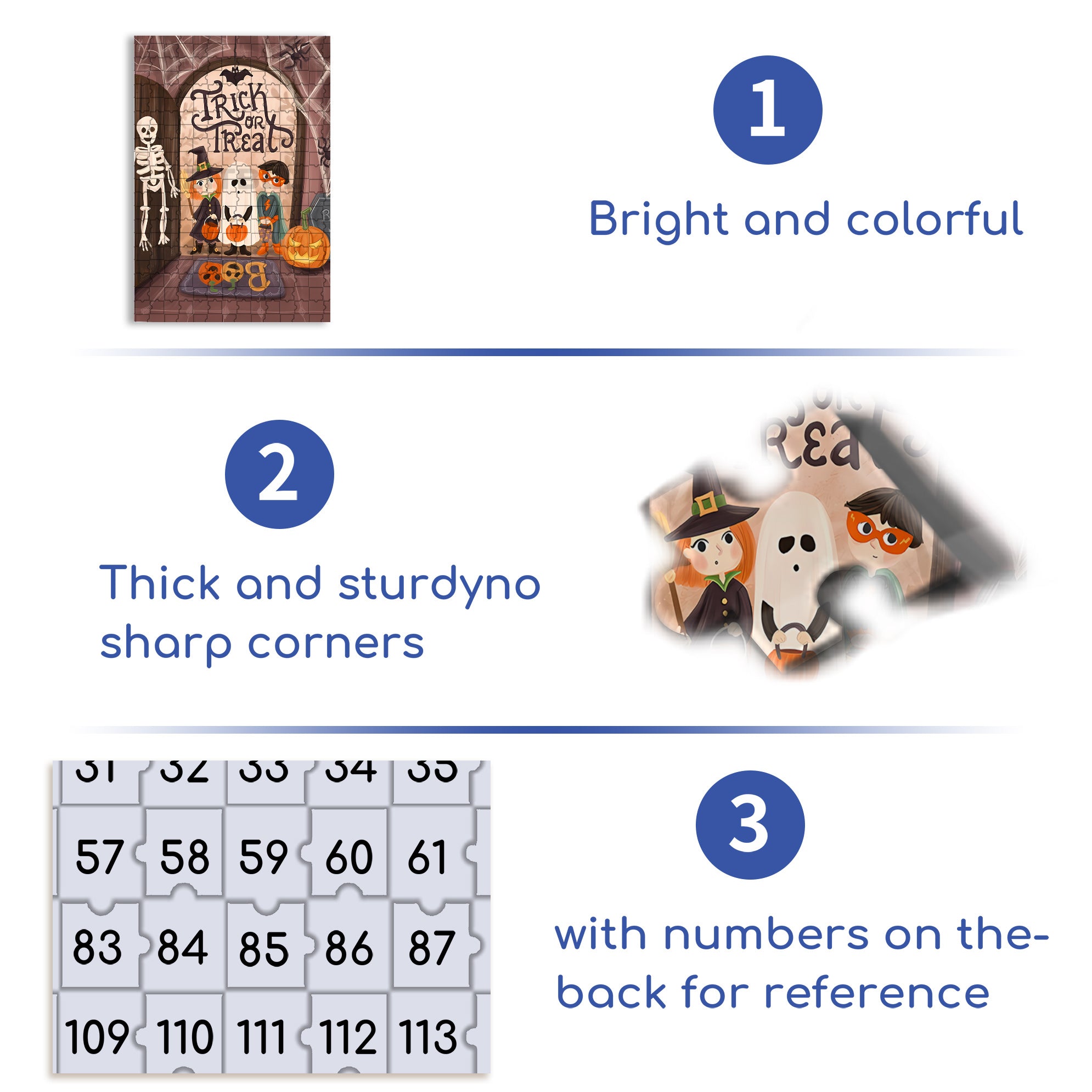 Olivia Gibbs 500pcs/1000pcs Jigsaw Puzzle, Scratch-Resistant, Interactive Family Game & Brain-Boosting DIY Decor, Perfect for Halloween, Christmas & New Year Gifts, Family Puzzle Game