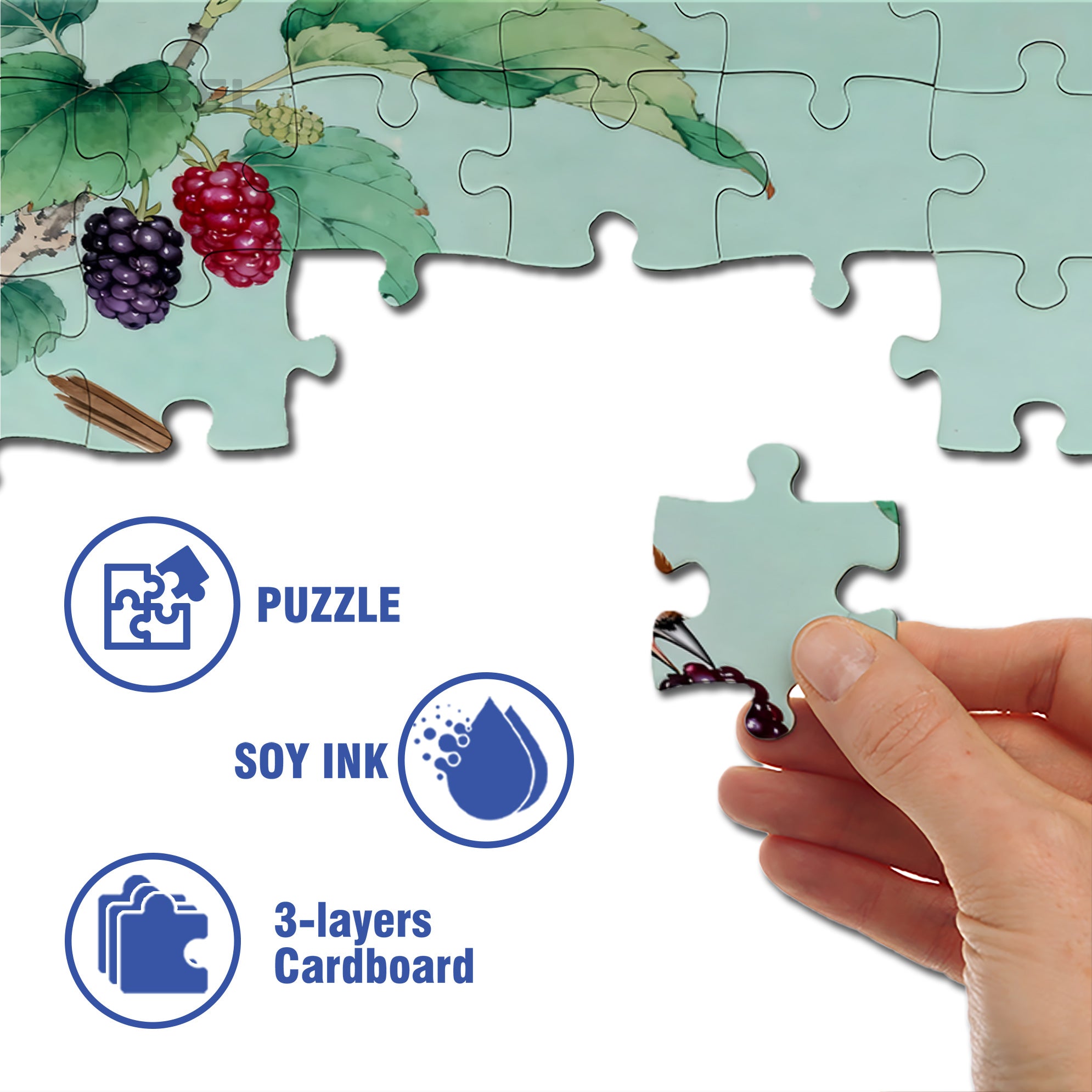 Paradoxornis Webbianus 500pcs/1000pcs Jigsaw Puzzle, Scratch-Resistant, Interactive Family Game & Brain-Boosting DIY Decor, Perfect for Halloween, Christmas & New Year Gifts, Family Puzzle Game