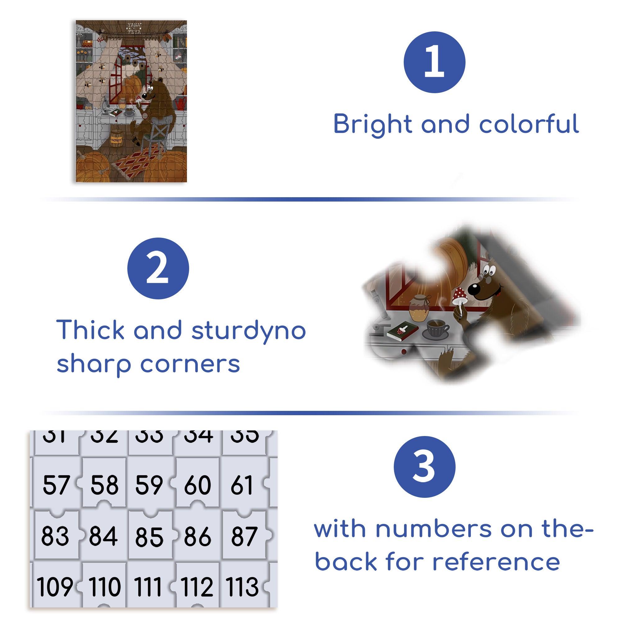 Study Mushrooms 500pcs/1000pcs Jigsaw Puzzle, Scratch-Resistant, Interactive Family Game & Brain-Boosting DIY Decor, Perfect for Halloween, Christmas & New Year Gifts, Family Puzzle Game