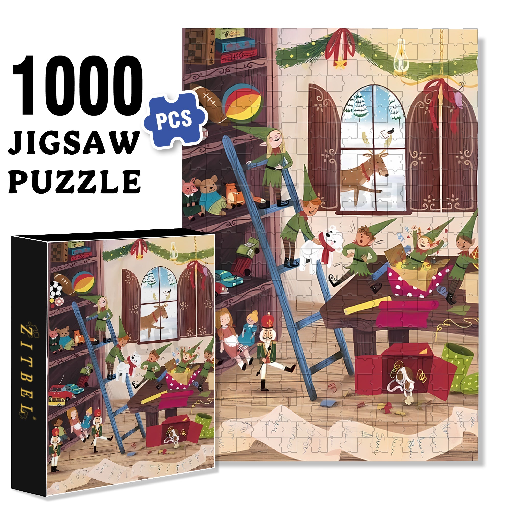 Toy Story 500pcs/1000pcs Jigsaw Puzzle, Scratch-Resistant, Interactive Family Game & Brain-Boosting DIY Decor, Perfect for Halloween, Christmas & New Year Gifts, Family Puzzle Game