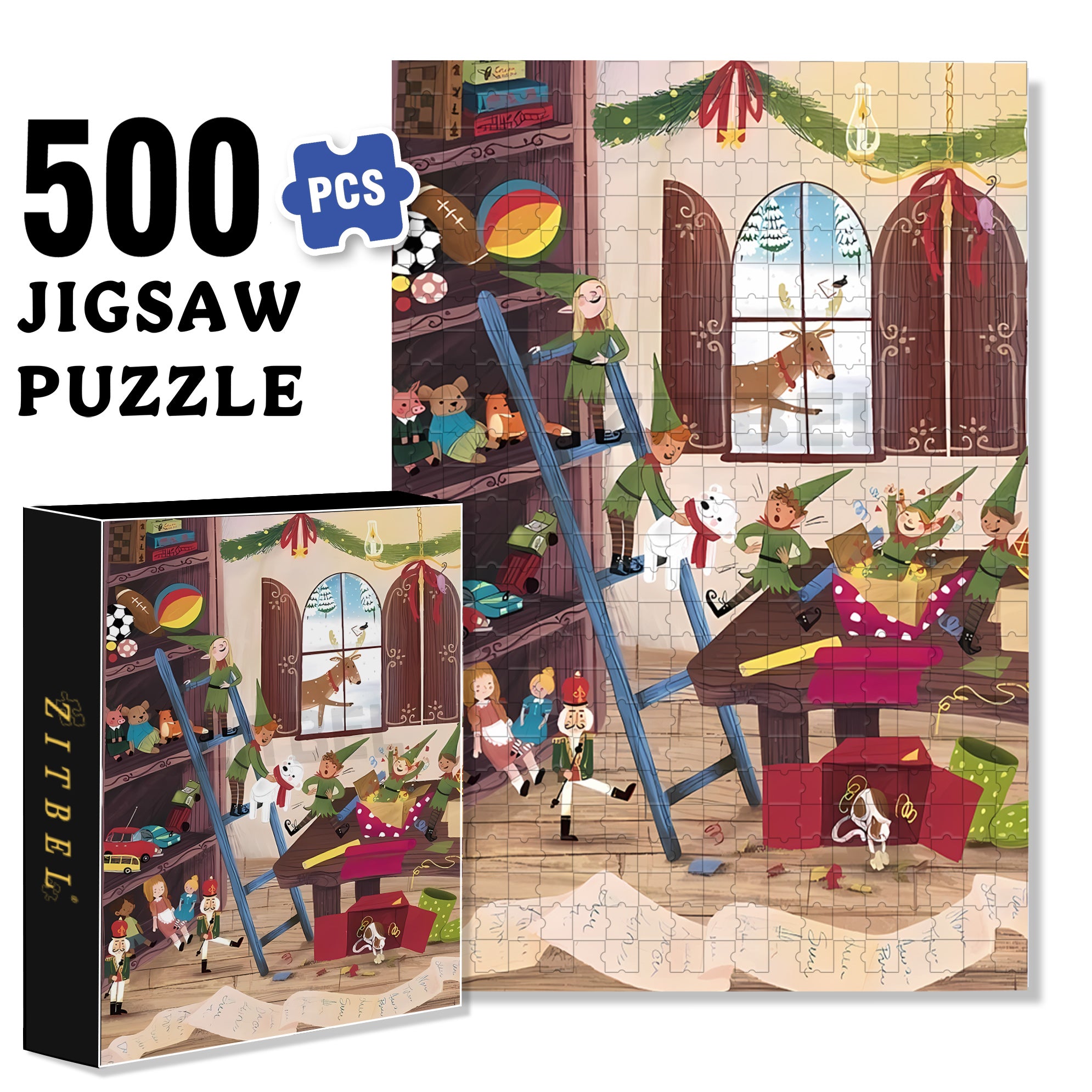 Toy Story 500pcs/1000pcs Jigsaw Puzzle, Scratch-Resistant, Interactive Family Game & Brain-Boosting DIY Decor, Perfect for Halloween, Christmas & New Year Gifts, Family Puzzle Game