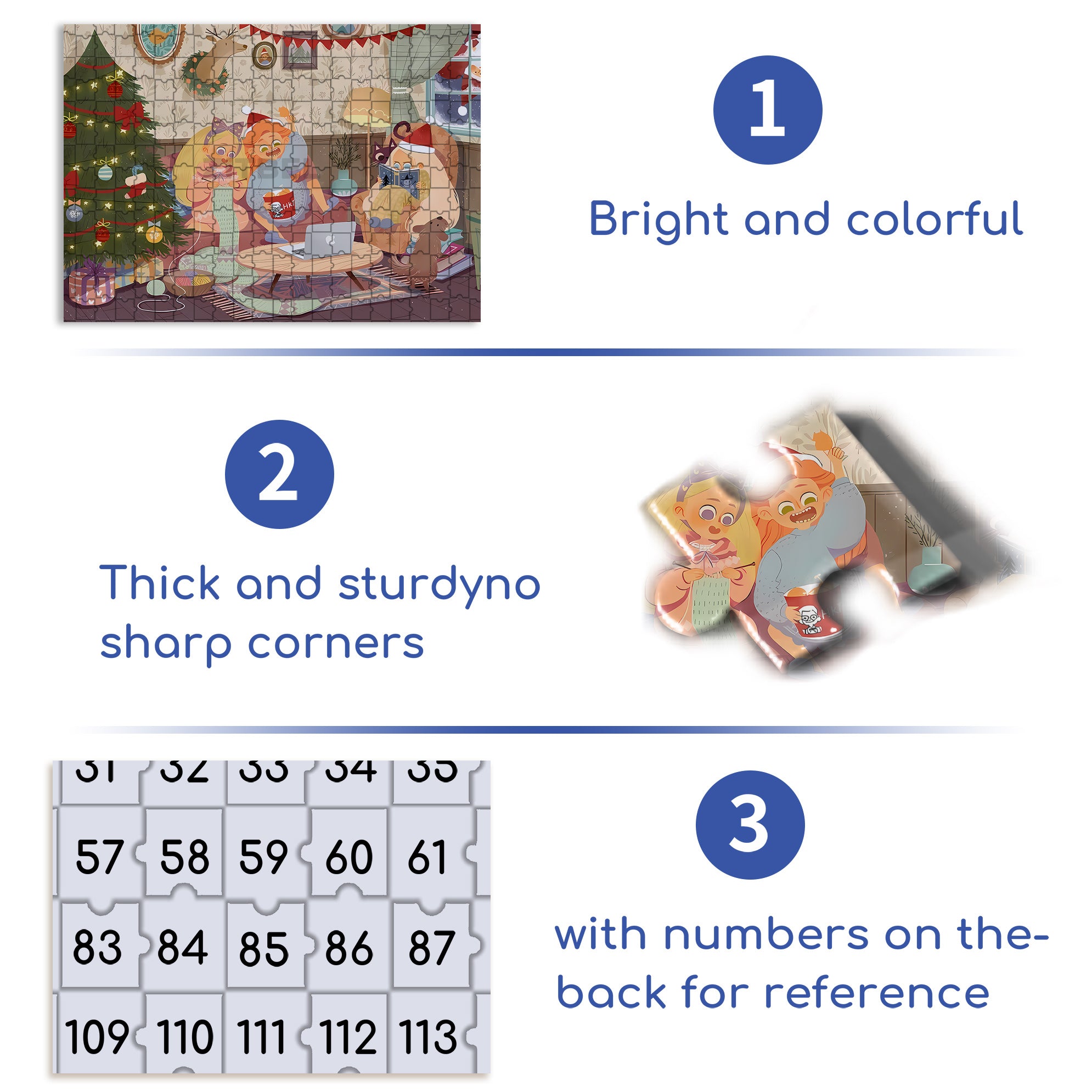 With Family Members 500pcs/1000pcs Jigsaw Puzzle, Scratch-Resistant, Interactive Family Game & Brain-Boosting DIY Decor, Perfect for Halloween, Christmas & New Year Gifts, Family Puzzle Game