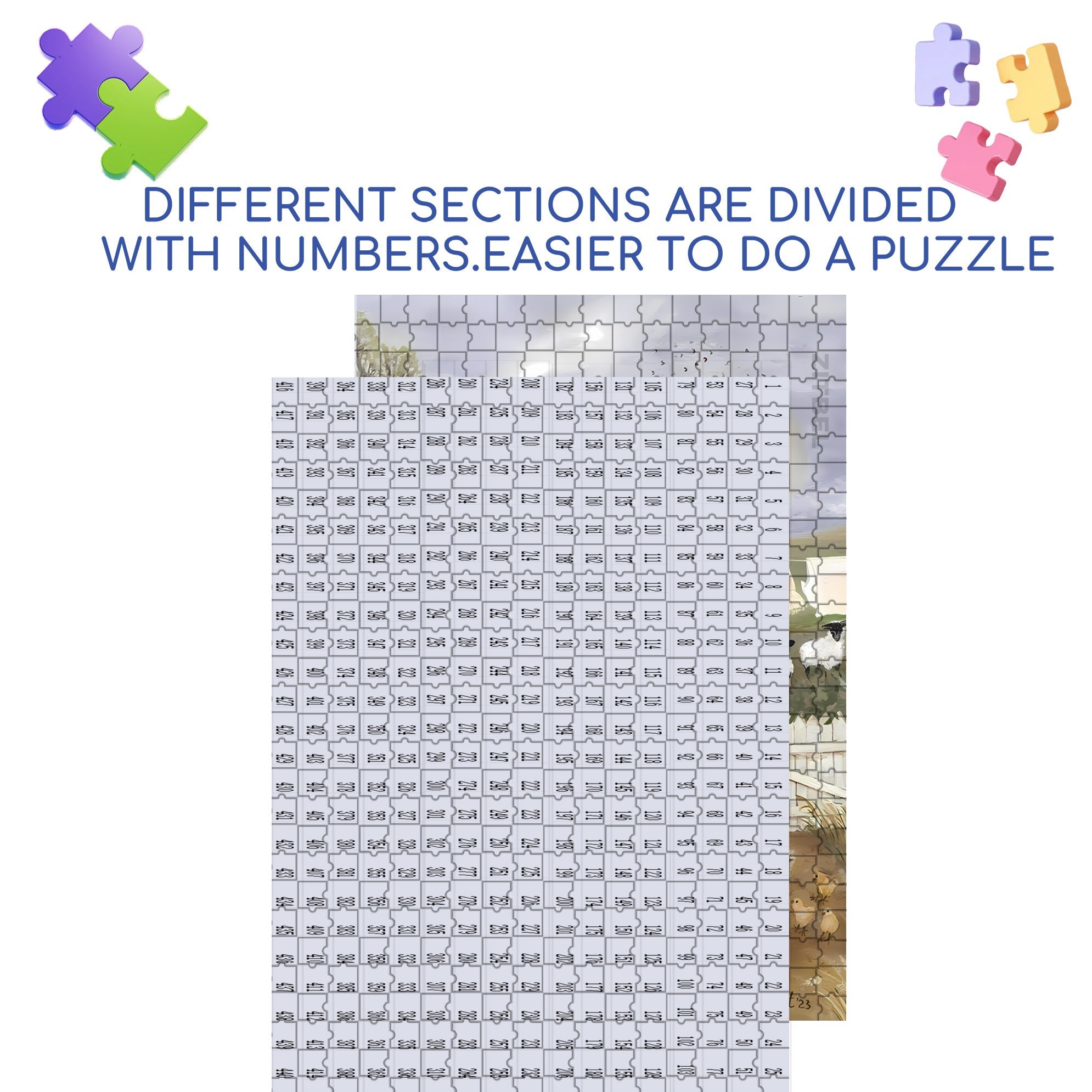 With Mom Together 500pcs/1000pcs Jigsaw Puzzle, Scratch-Resistant, Interactive Family Game & Brain-Boosting DIY Decor, Perfect for Halloween, Christmas & New Year Gifts, Family Puzzle Game