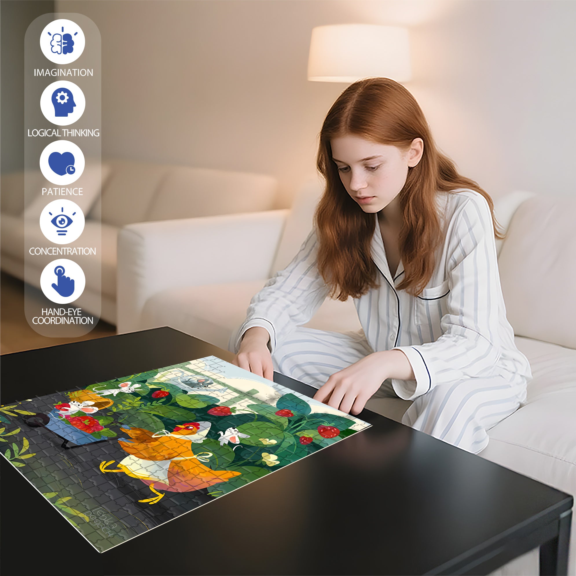 Animal Gardeners 500pcs/1000pcs Jigsaw Puzzle, Scratch-Resistant, Interactive Family Game & Brain-Boosting DIY Decor, Perfect for Halloween, Christmas & New Year Gifts, Family Puzzle Game