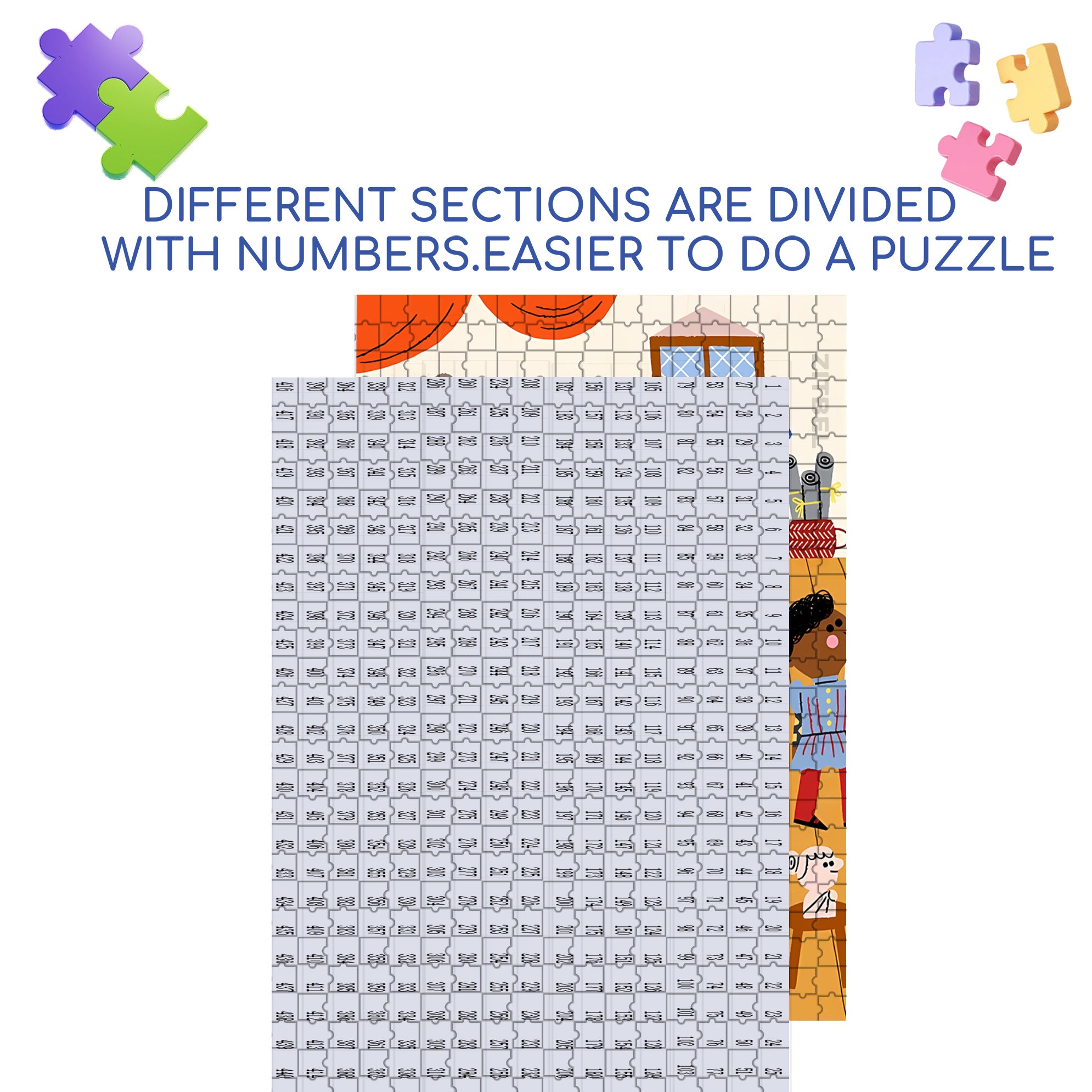 Art Curriculum 500pcs/1000pcs Jigsaw Puzzle, Scratch-Resistant, Interactive Family Game & Brain-Boosting DIY Decor, Perfect for Halloween, Christmas & New Year Gifts, Family Puzzle Game