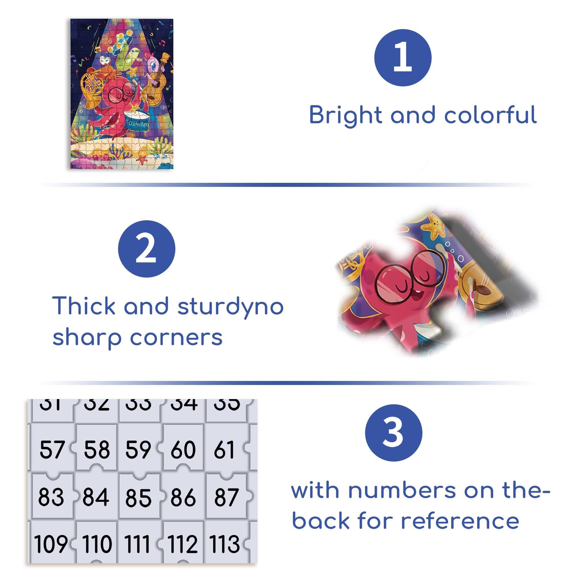 Band 500pcs/1000pcs Jigsaw Puzzle, Scratch-Resistant, Interactive Family Game & Brain-Boosting DIY Decor, Perfect for Halloween, Christmas & New Year Gifts, Family Puzzle Game