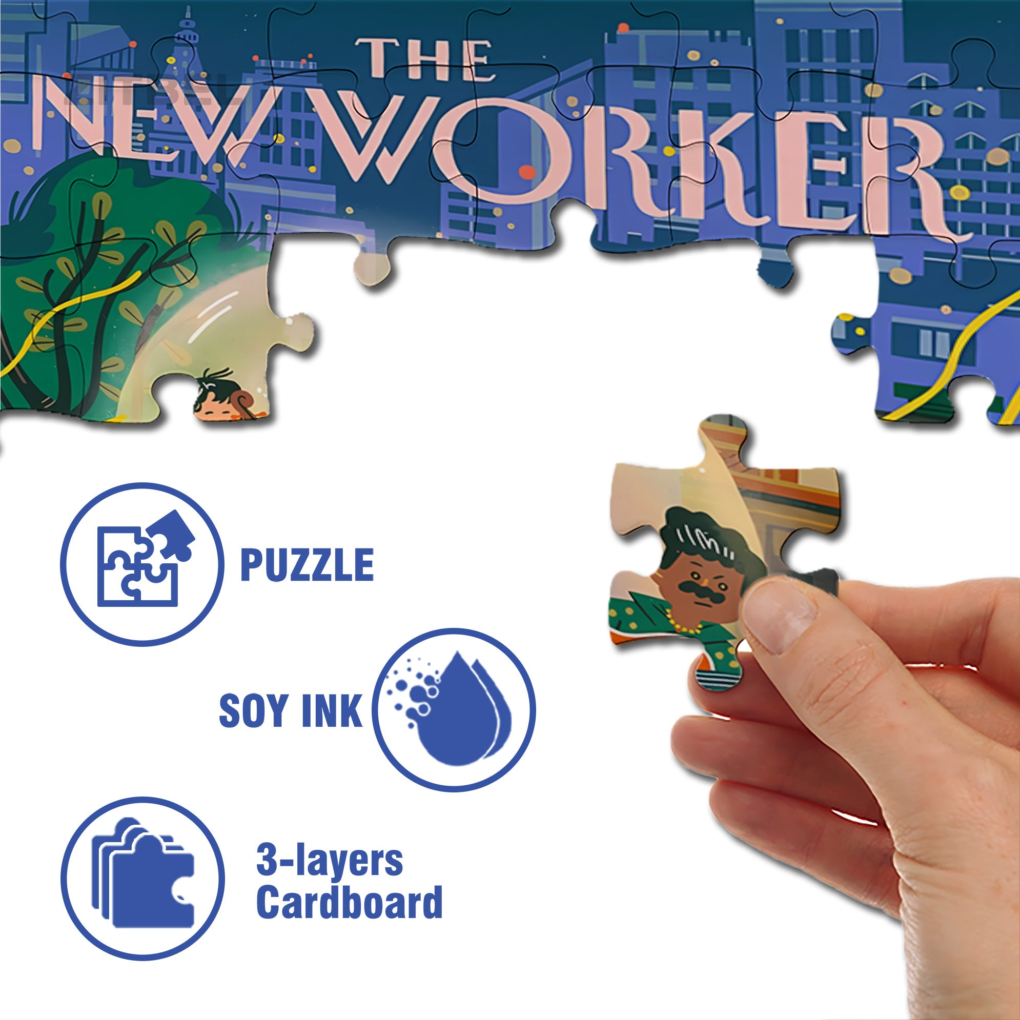 Central Park 500pcs/1000pcs Jigsaw Puzzle, Scratch-Resistant, Interactive Family Game & Brain-Boosting DIY Decor, Perfect for Halloween, Christmas & New Year Gifts, Family Puzzle Game