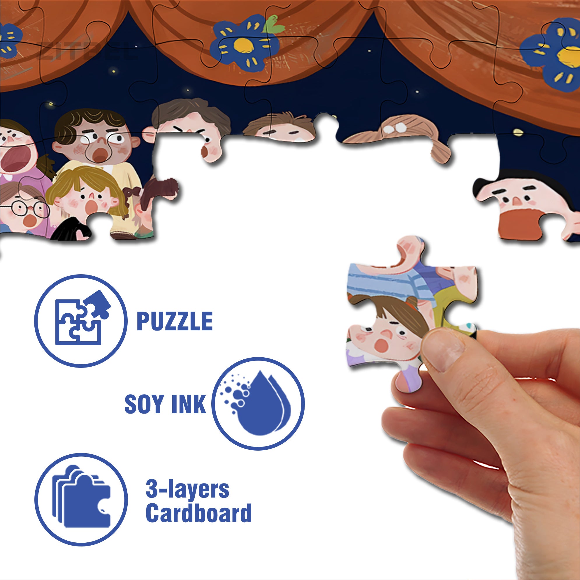 Chorus 500pcs/1000pcs Jigsaw Puzzle, Scratch-Resistant, Interactive Family Game & Brain-Boosting DIY Decor, Perfect for Halloween, Christmas & New Year Gifts, Family Puzzle Game