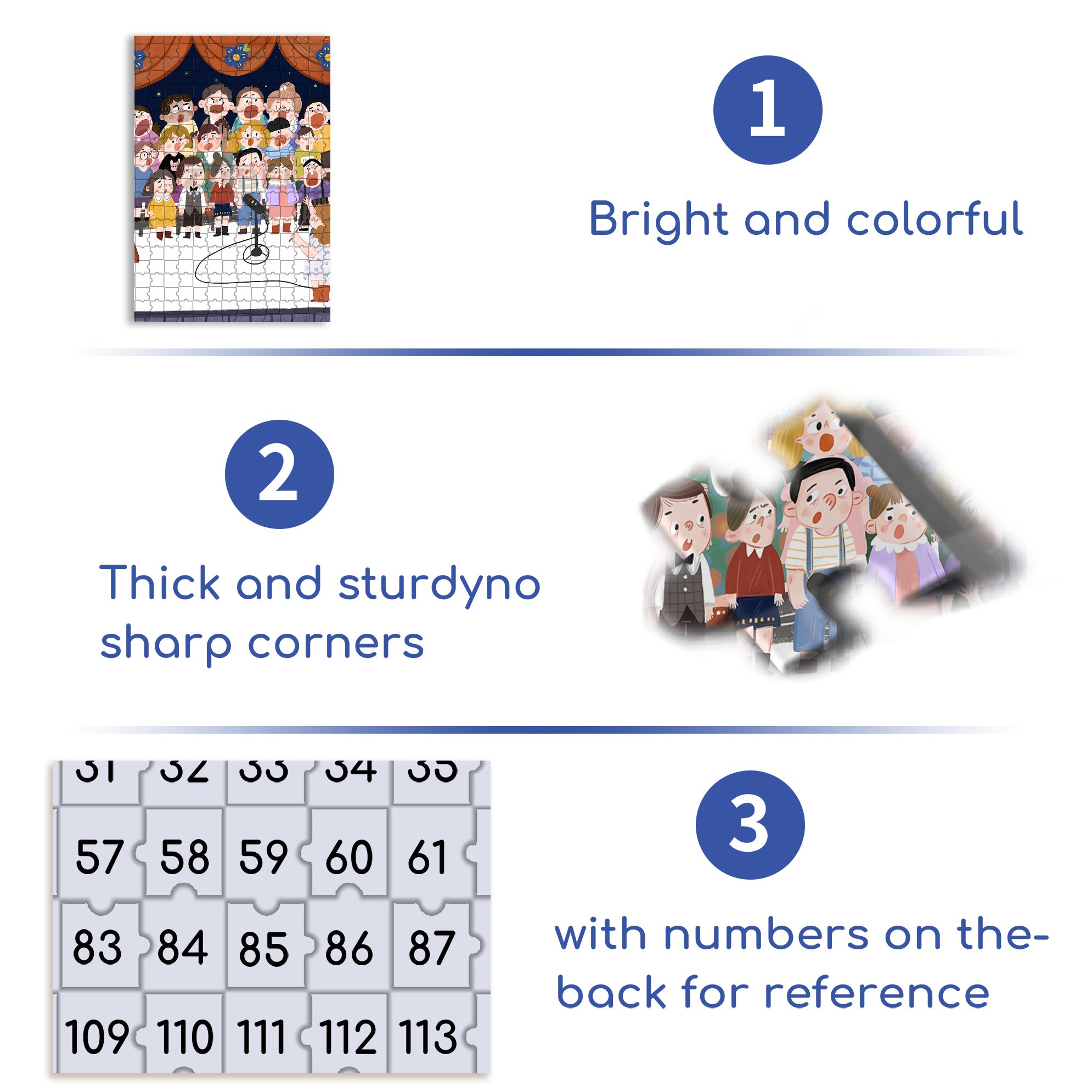 Chorus 500pcs/1000pcs Jigsaw Puzzle, Scratch-Resistant, Interactive Family Game & Brain-Boosting DIY Decor, Perfect for Halloween, Christmas & New Year Gifts, Family Puzzle Game