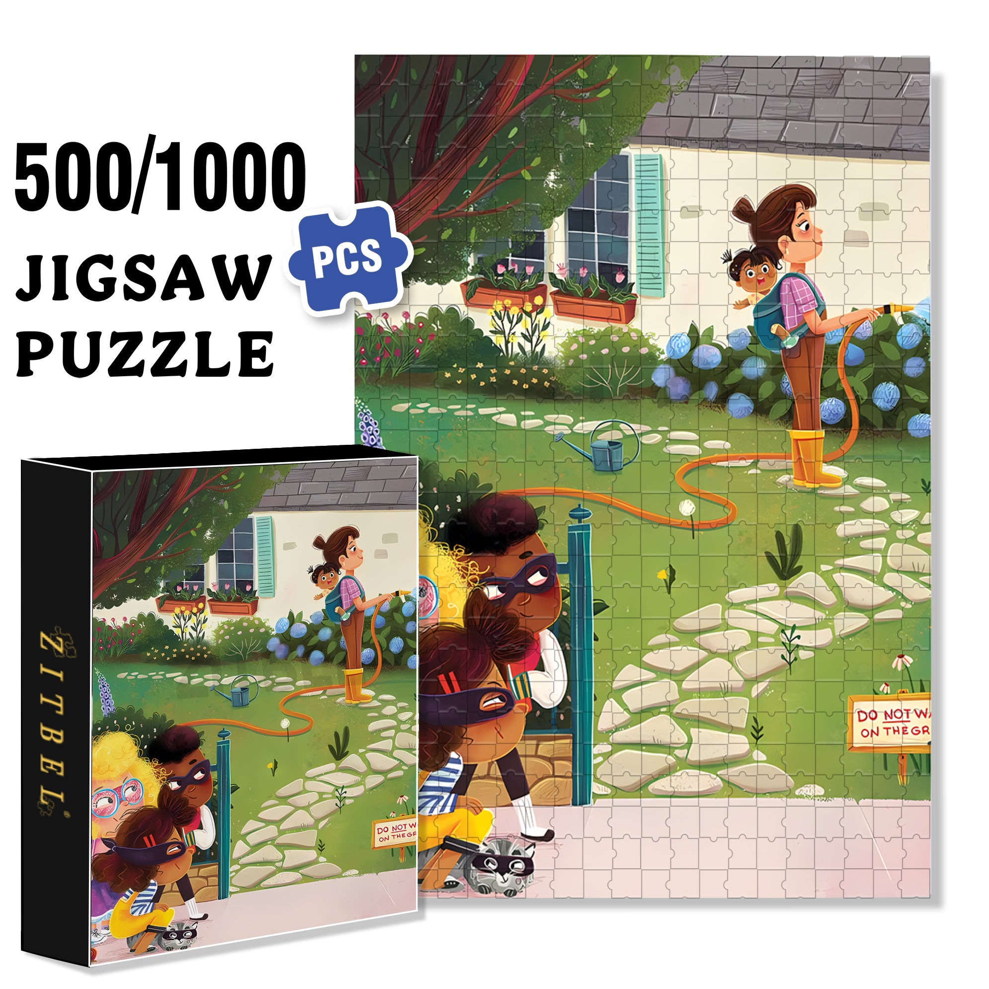 Claudia 500pcs/1000pcs Jigsaw Puzzle, Scratch-Resistant, Interactive Family Game & Brain-Boosting DIY Decor, Perfect for Halloween, Christmas & New Year Gifts, Family Puzzle Game