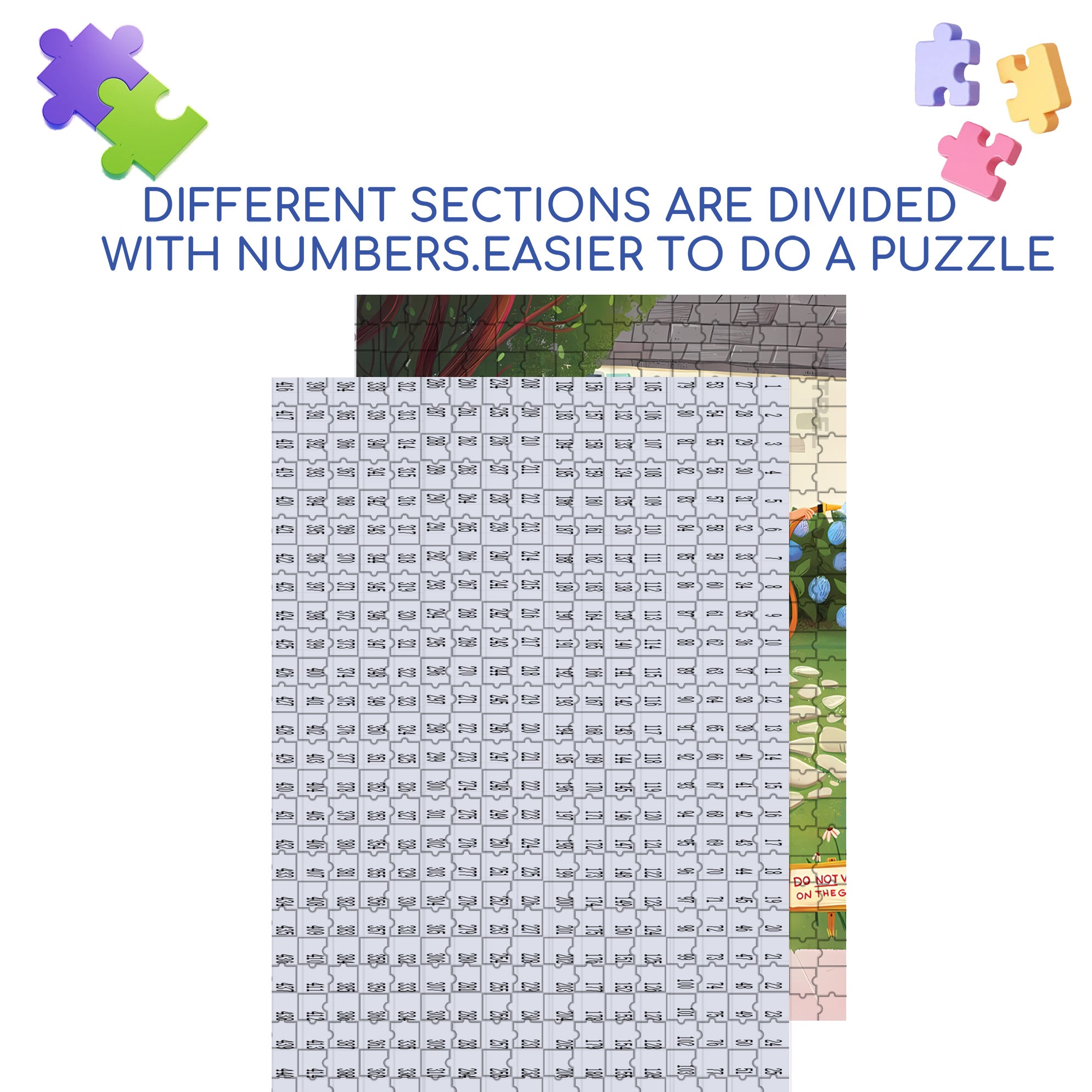 Claudia 500pcs/1000pcs Jigsaw Puzzle, Scratch-Resistant, Interactive Family Game & Brain-Boosting DIY Decor, Perfect for Halloween, Christmas & New Year Gifts, Family Puzzle Game