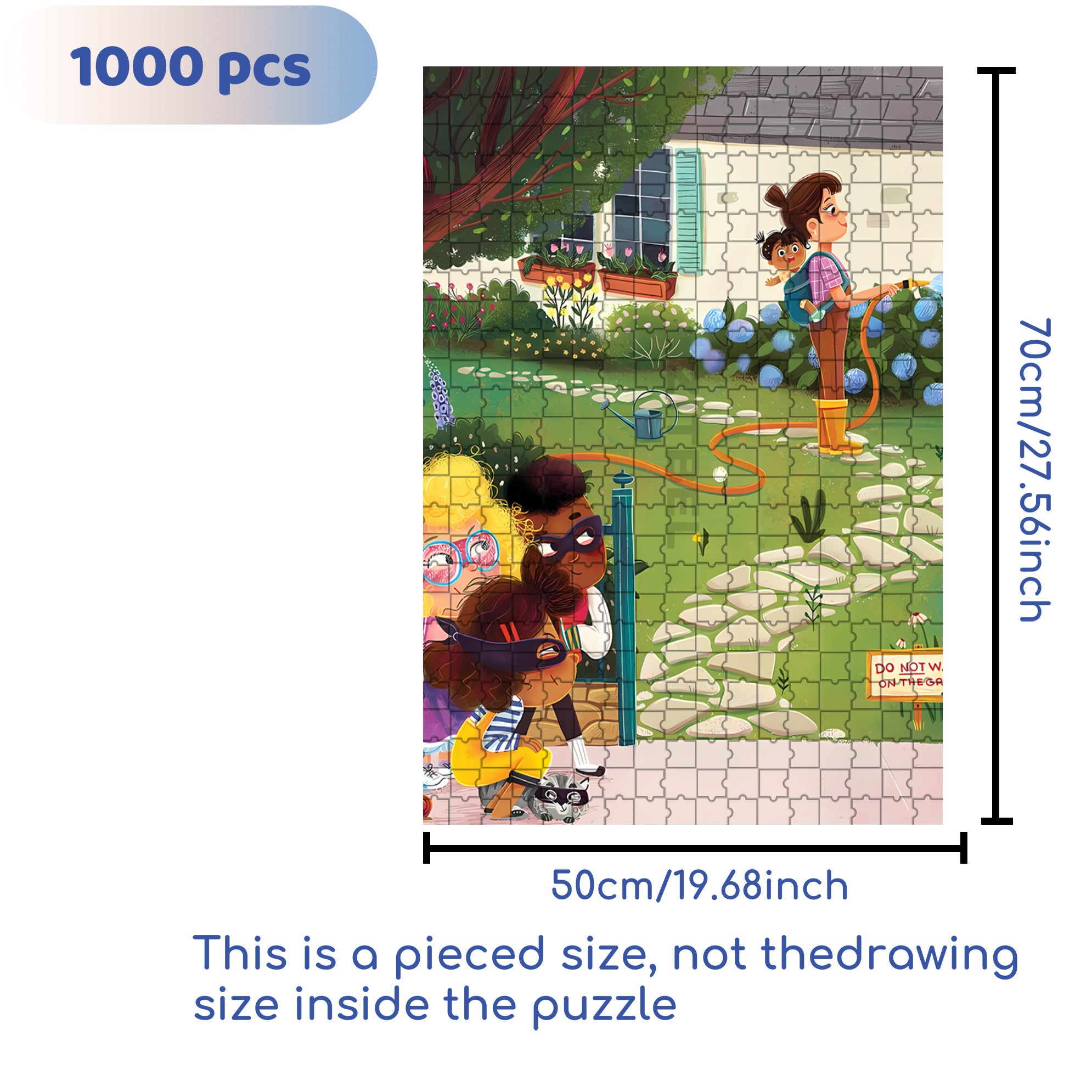 Claudia 500pcs/1000pcs Jigsaw Puzzle, Scratch-Resistant, Interactive Family Game & Brain-Boosting DIY Decor, Perfect for Halloween, Christmas & New Year Gifts, Family Puzzle Game