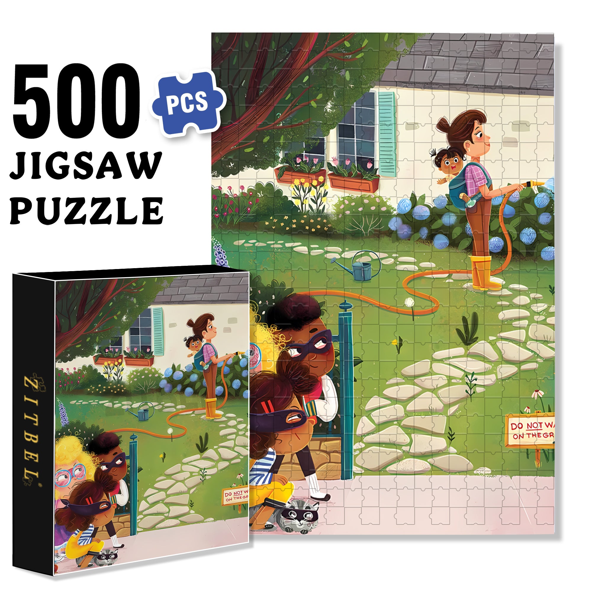 Claudia 500pcs/1000pcs Jigsaw Puzzle, Scratch-Resistant, Interactive Family Game & Brain-Boosting DIY Decor, Perfect for Halloween, Christmas & New Year Gifts, Family Puzzle Game