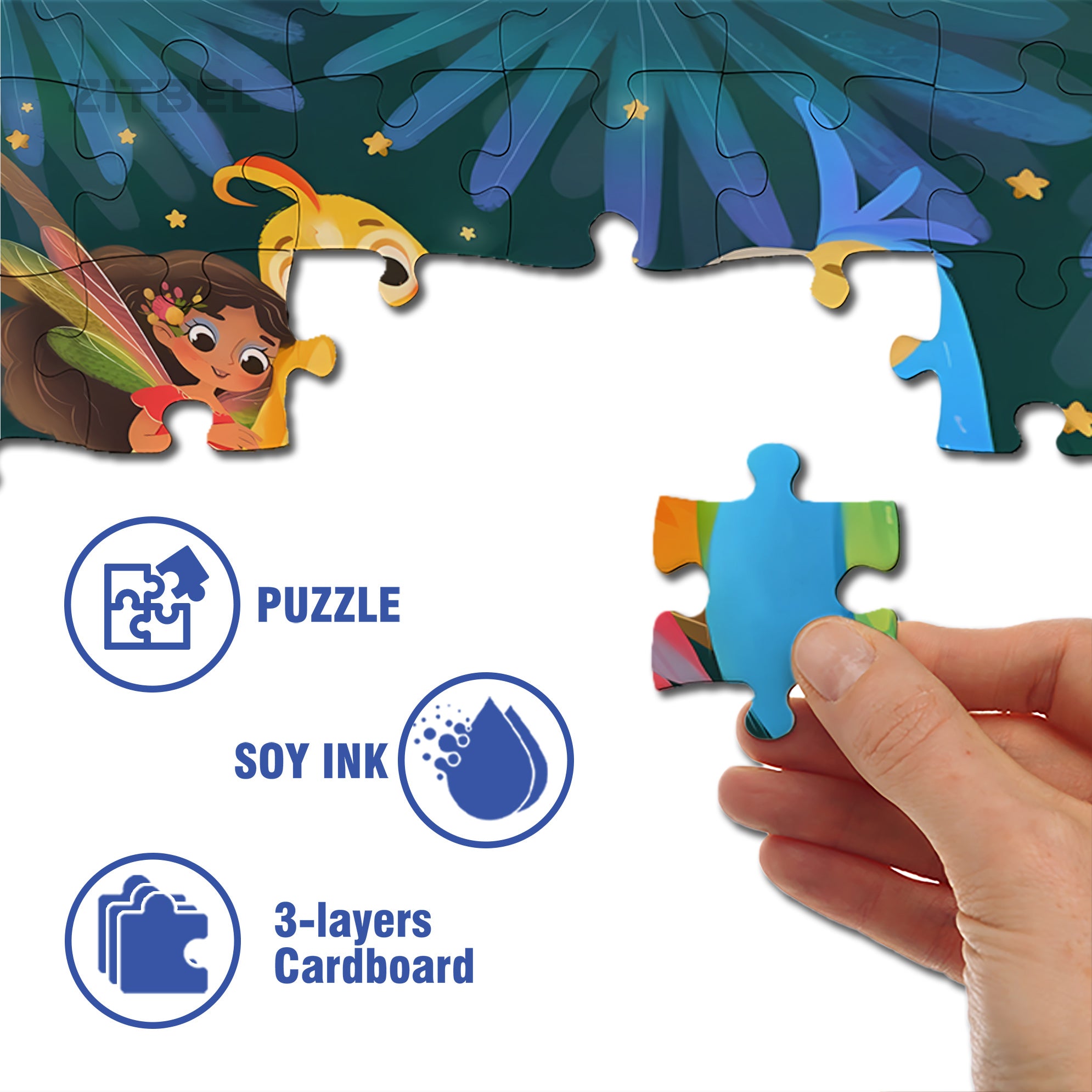 Colored Birds 500pcs/1000pcs Jigsaw Puzzle, Scratch-Resistant, Interactive Family Game & Brain-Boosting DIY Decor, Perfect for Halloween, Christmas & New Year Gifts, Family Puzzle Game