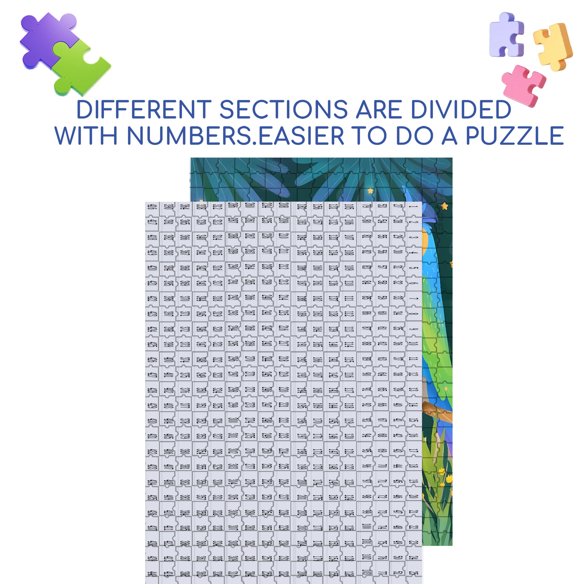 Colored Birds 500pcs/1000pcs Jigsaw Puzzle, Scratch-Resistant, Interactive Family Game & Brain-Boosting DIY Decor, Perfect for Halloween, Christmas & New Year Gifts, Family Puzzle Game