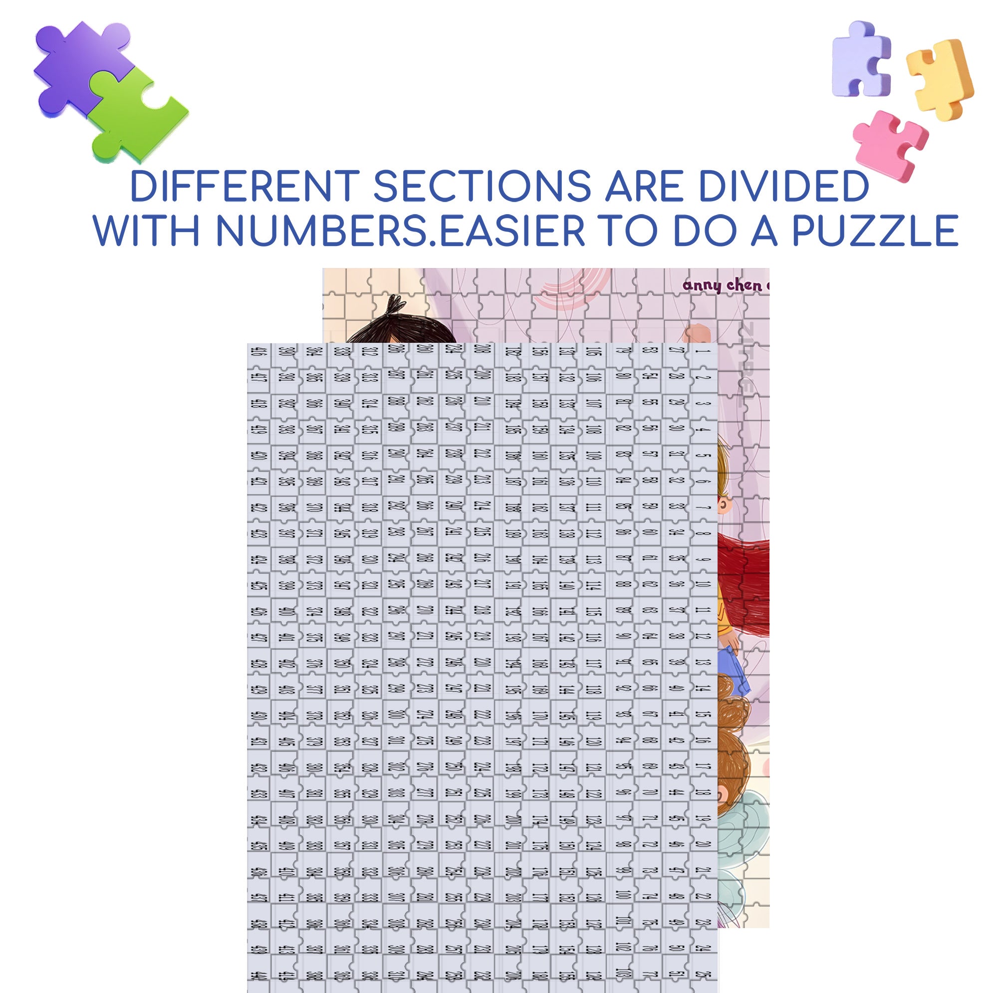 Cosplay 500pcs/1000pcs Jigsaw Puzzle, Scratch-Resistant, Interactive Family Game & Brain-Boosting DIY Decor, Perfect for Halloween, Christmas & New Year Gifts, Family Puzzle Game