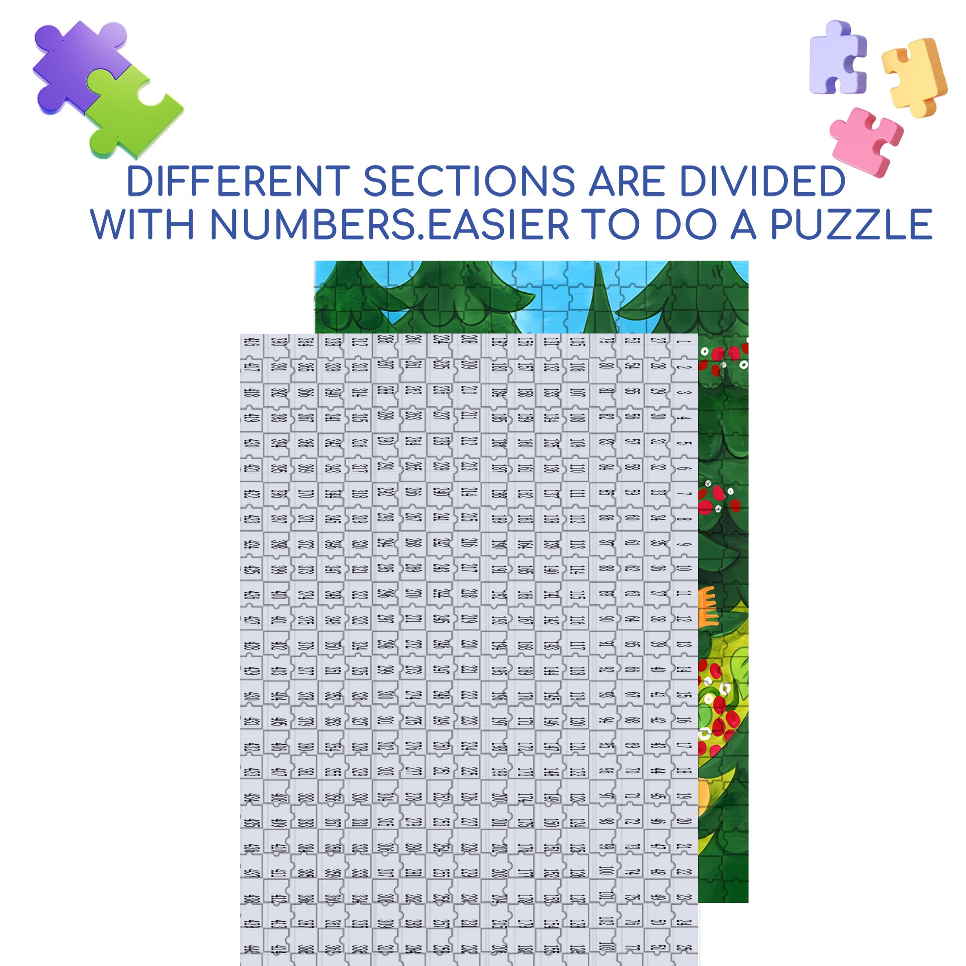 Excursion 500pcs/1000pcs Jigsaw Puzzle, Scratch-Resistant, Interactive Family Game & Brain-Boosting DIY Decor, Perfect for Halloween, Christmas & New Year Gifts, Family Puzzle Game