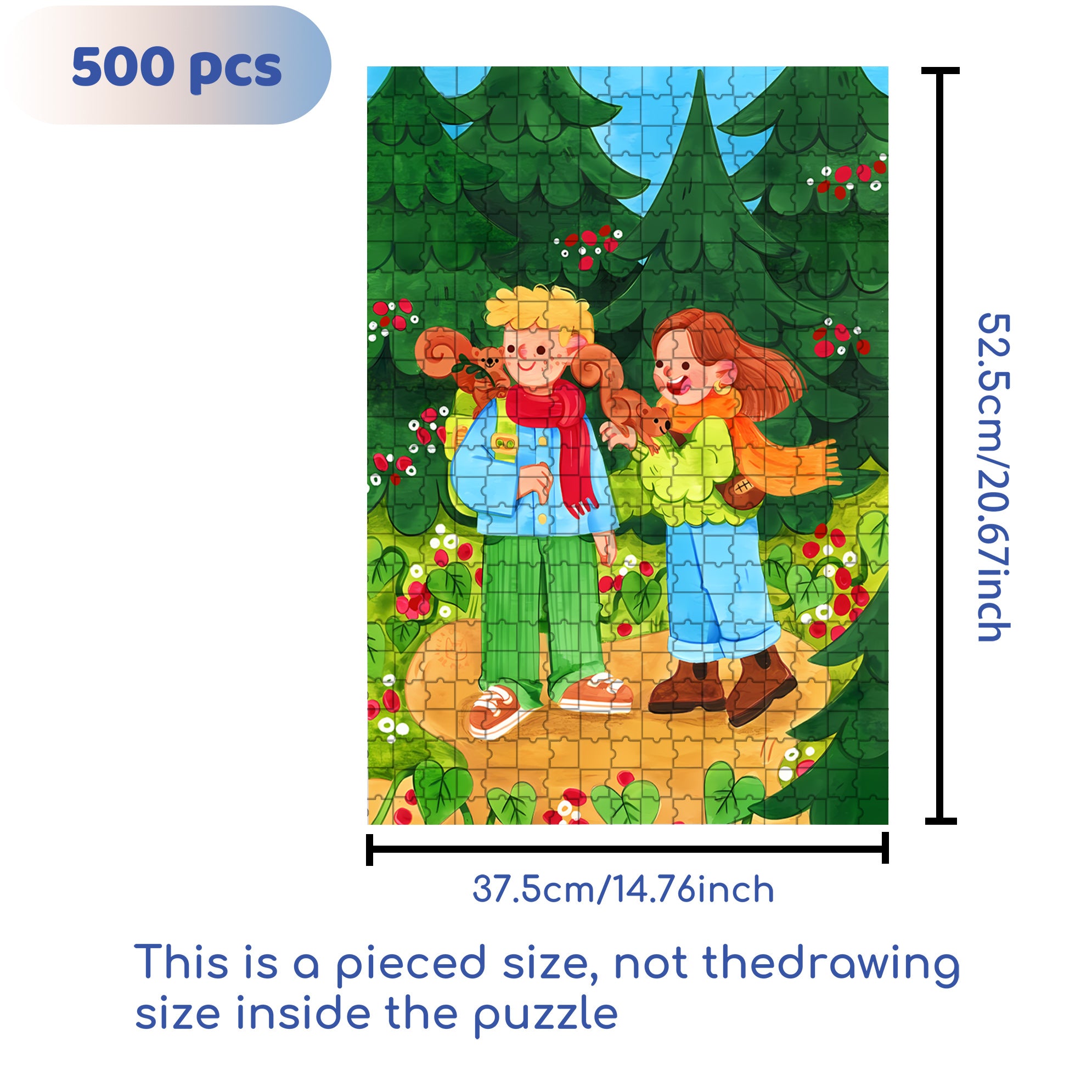 Excursion 500pcs/1000pcs Jigsaw Puzzle, Scratch-Resistant, Interactive Family Game & Brain-Boosting DIY Decor, Perfect for Halloween, Christmas & New Year Gifts, Family Puzzle Game
