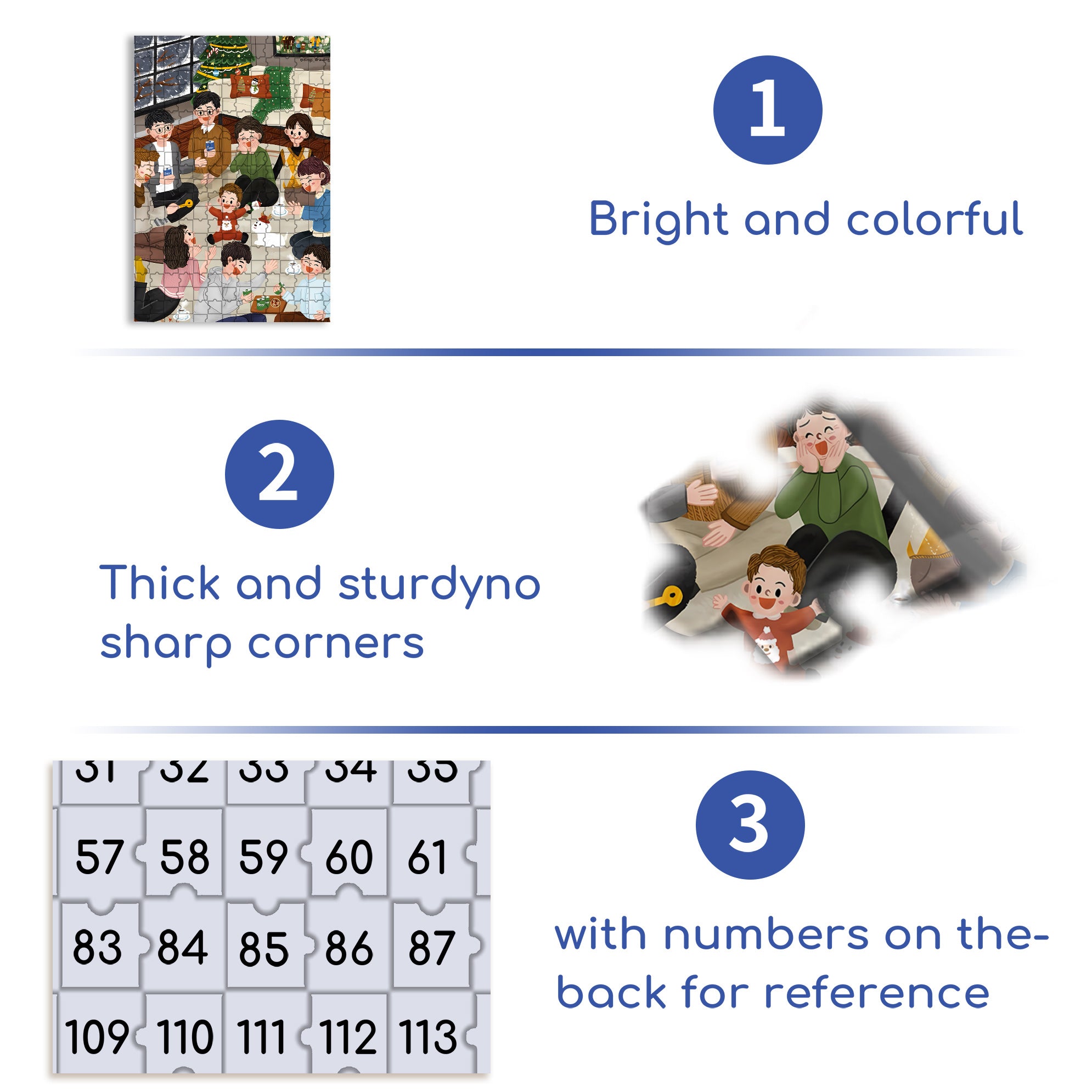 Family Party 500pcs/1000pcs Jigsaw Puzzle, Scratch-Resistant, Interactive Family Game & Brain-Boosting DIY Decor, Perfect for Halloween, Christmas & New Year Gifts, Family Puzzle Game