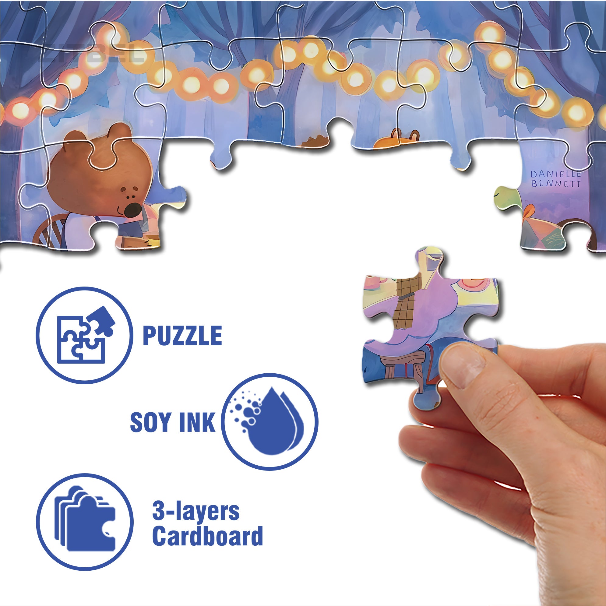 Forest Feast 500pcs/1000pcs Jigsaw Puzzle, Scratch-Resistant, Interactive Family Game & Brain-Boosting DIY Decor, Perfect for Halloween, Christmas & New Year Gifts, Family Puzzle Game