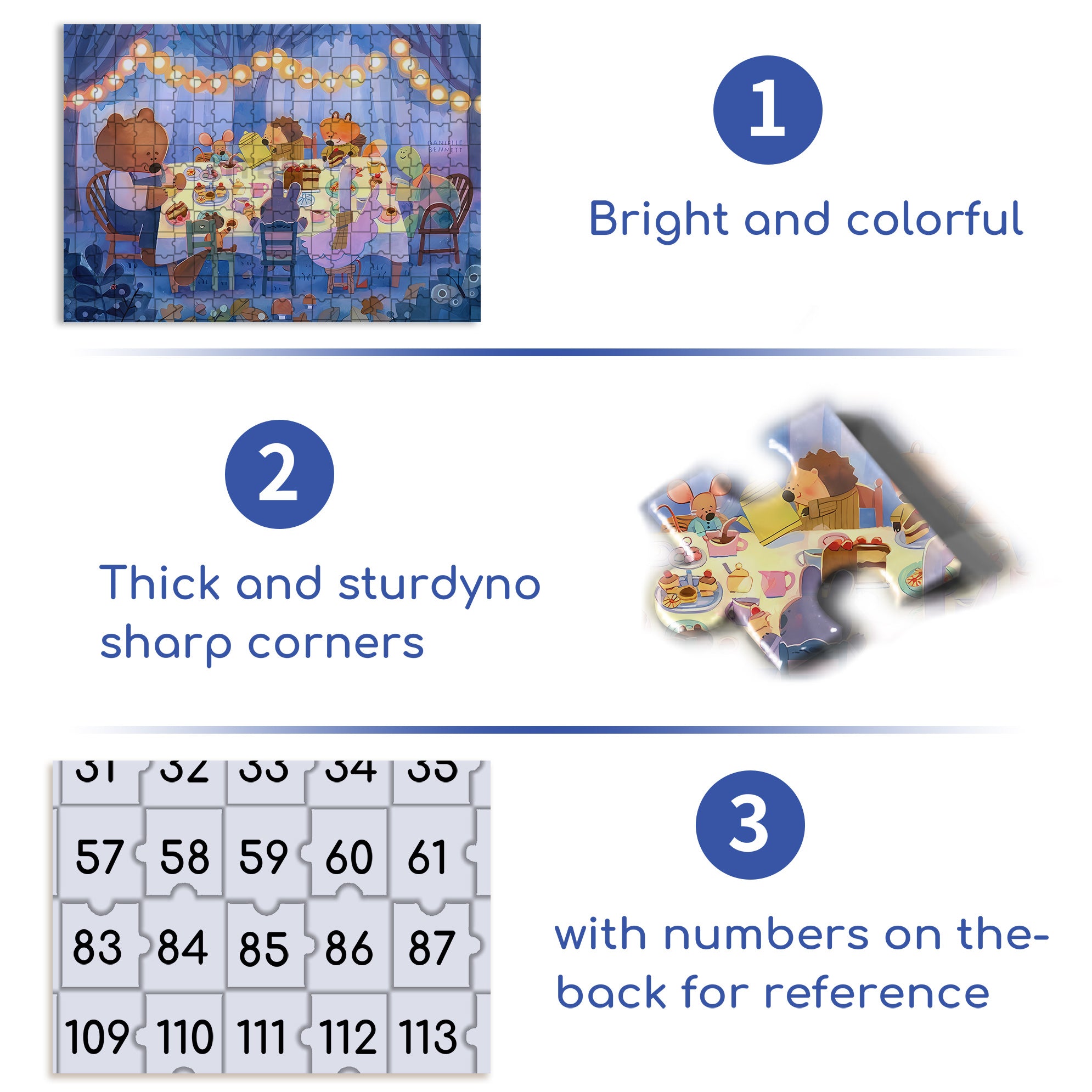 Forest Feast 500pcs/1000pcs Jigsaw Puzzle, Scratch-Resistant, Interactive Family Game & Brain-Boosting DIY Decor, Perfect for Halloween, Christmas & New Year Gifts, Family Puzzle Game