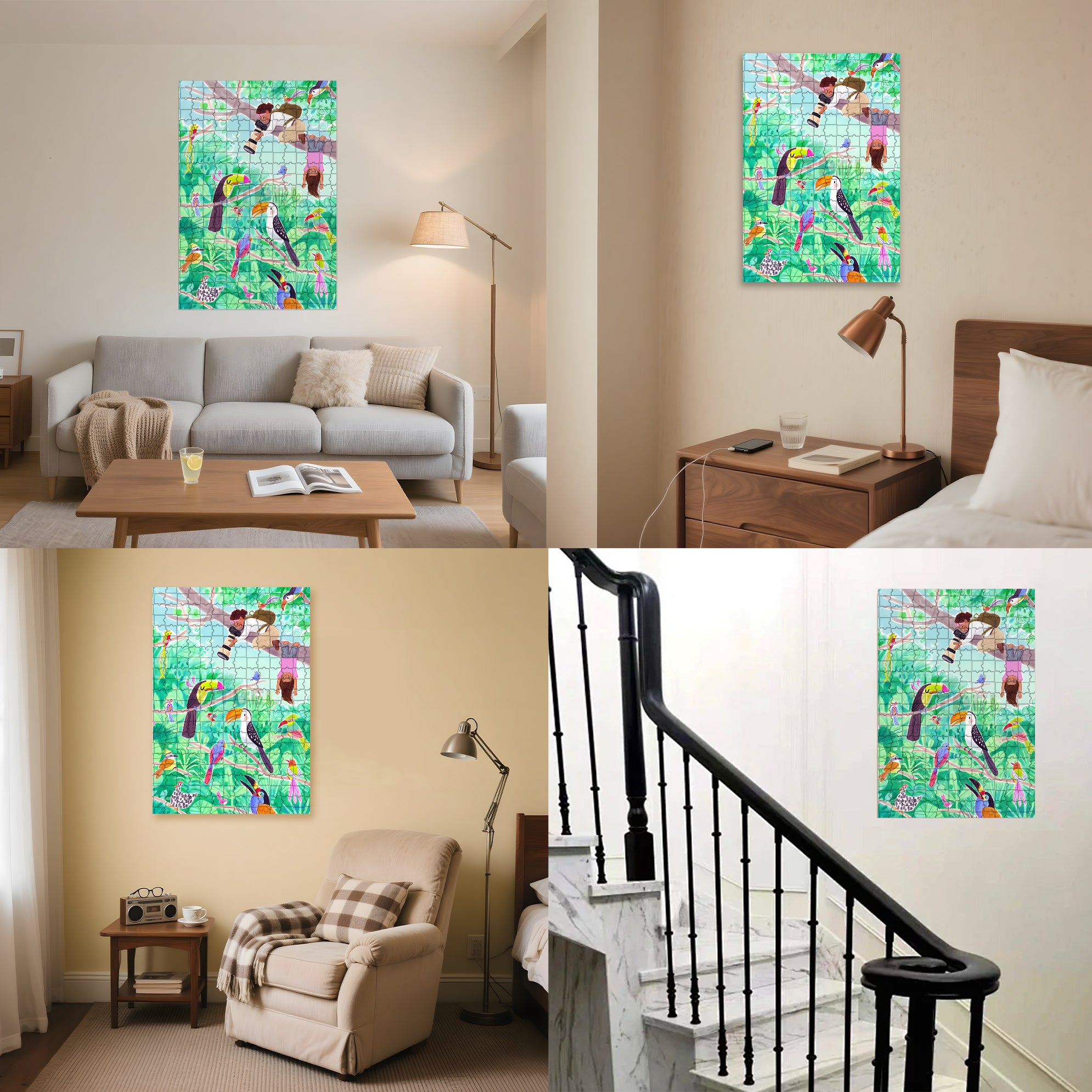 Forest Photographer 500pcs/1000pcs Jigsaw Puzzle, Scratch-Resistant, Interactive Family Game & Brain-Boosting DIY Decor, Perfect for Halloween, Christmas & New Year Gifts, Family Puzzle Game
